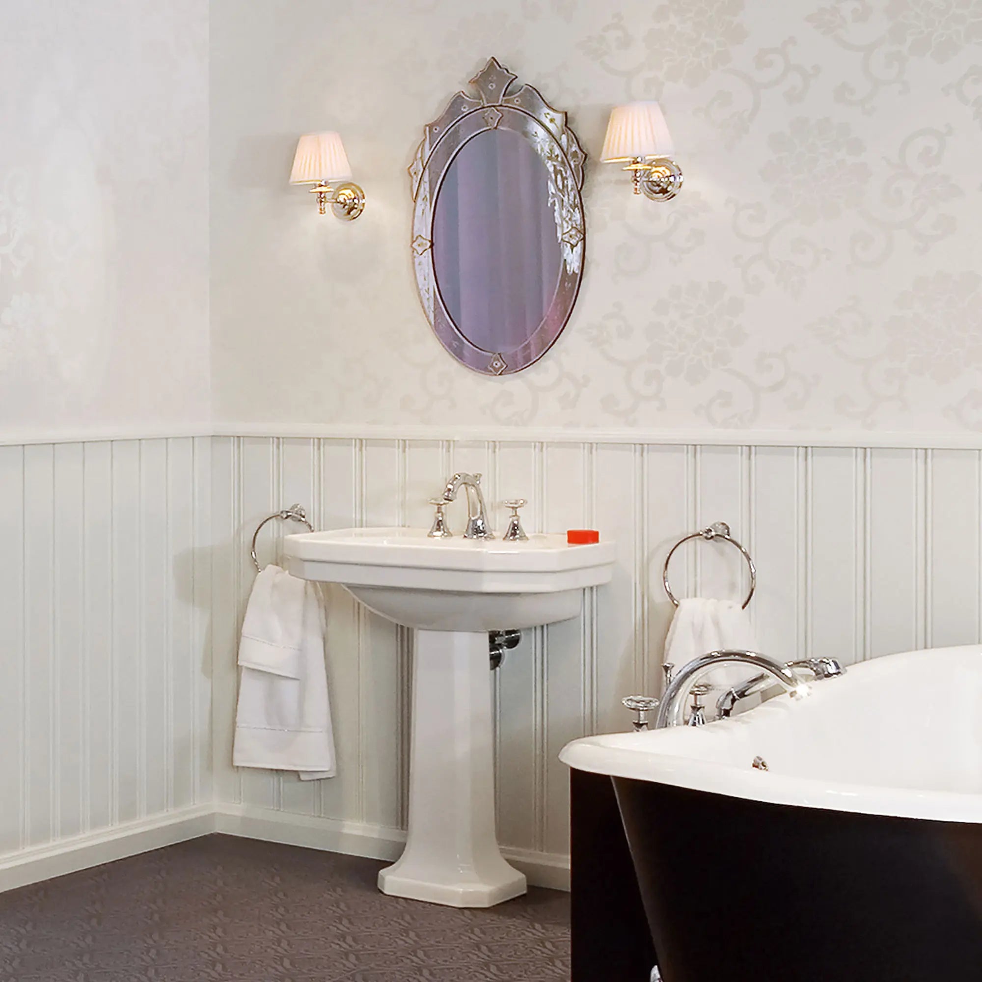 8 in. Widespread 2-Handle Bathrrom Faucet - 1.5 GPM // GROHE STARLIGHT CHROME // 163252_20124000-Kensington-8-in-Widespread-2-Handle-Bathrrom-Faucet-15-GPM-in-Chrome-Lifestyle_0_CDNwebp.webp