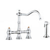 [20158000] 2-Handle Kitchen Faucet 2.2 GPM with Side Spray - GROHE StarLight Chrome