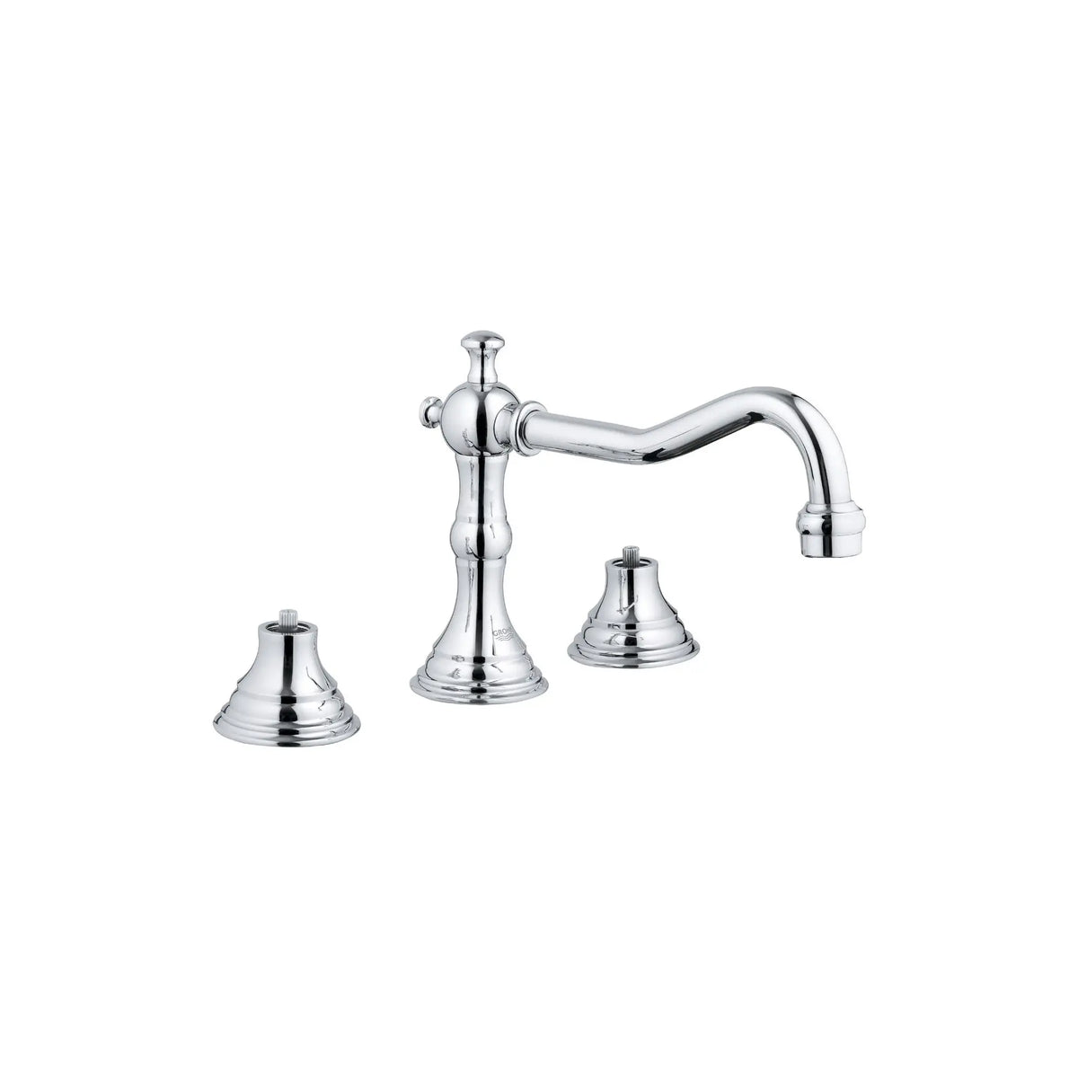 8" Widespread 2-Handle S-Size Bathroom Faucet 5.7 L/min (1.5 gpm) // GROHE STARLIGHT CHROME // 163274_20134000-Bridgeford-8-in-Widespread-2-Handle-3-Hole-Bathroom-Faucet-15-GPM-in-Chrome-Silo_0_CDNwebp.webp