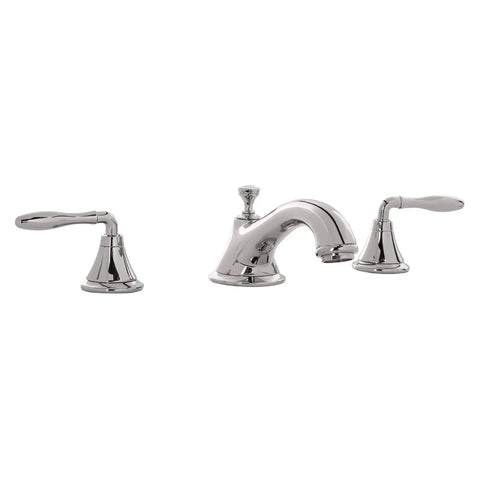 3-Hole 2-Handle Deck Mount Roman Tub Faucet - Polished Nickel InfinityFinish
