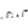 [25597000] Five-Hole Bathtub Faucet with Handshower - Brushed Nickel InfinityFinish