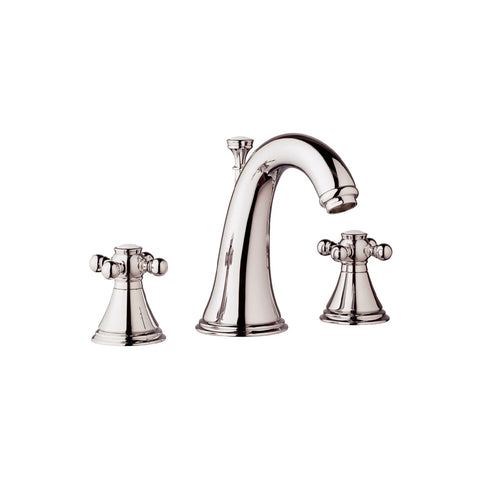 8-inch Widespread 2-Handle S-Size Bathroom Faucet 1.2 GPM - Polished Nickel InfinityFinish