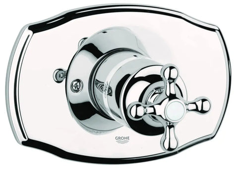 Pressure Balance Valve Trim with Cross Handle - Polished Nickel InfinityFinish