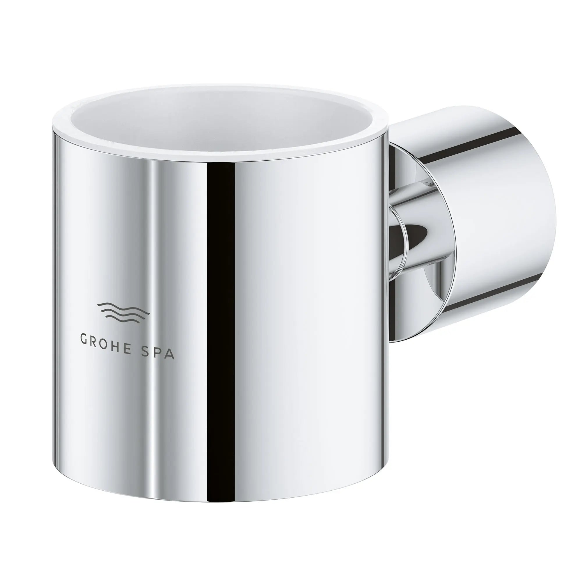 Atrio New Glass Holder // GROHE STARLIGHT CHROME // 163444_Atrio_SiloLeft_40884000_0001_Feb2023_0_CDNwebp.webp