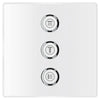[29158LS0] Triple Volume Control Trim - Moon White