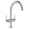 [21027003] Single Hole Two-Handle L-Size Bathroom Faucet 1.2 GPM - GROHE StarLight Chrome