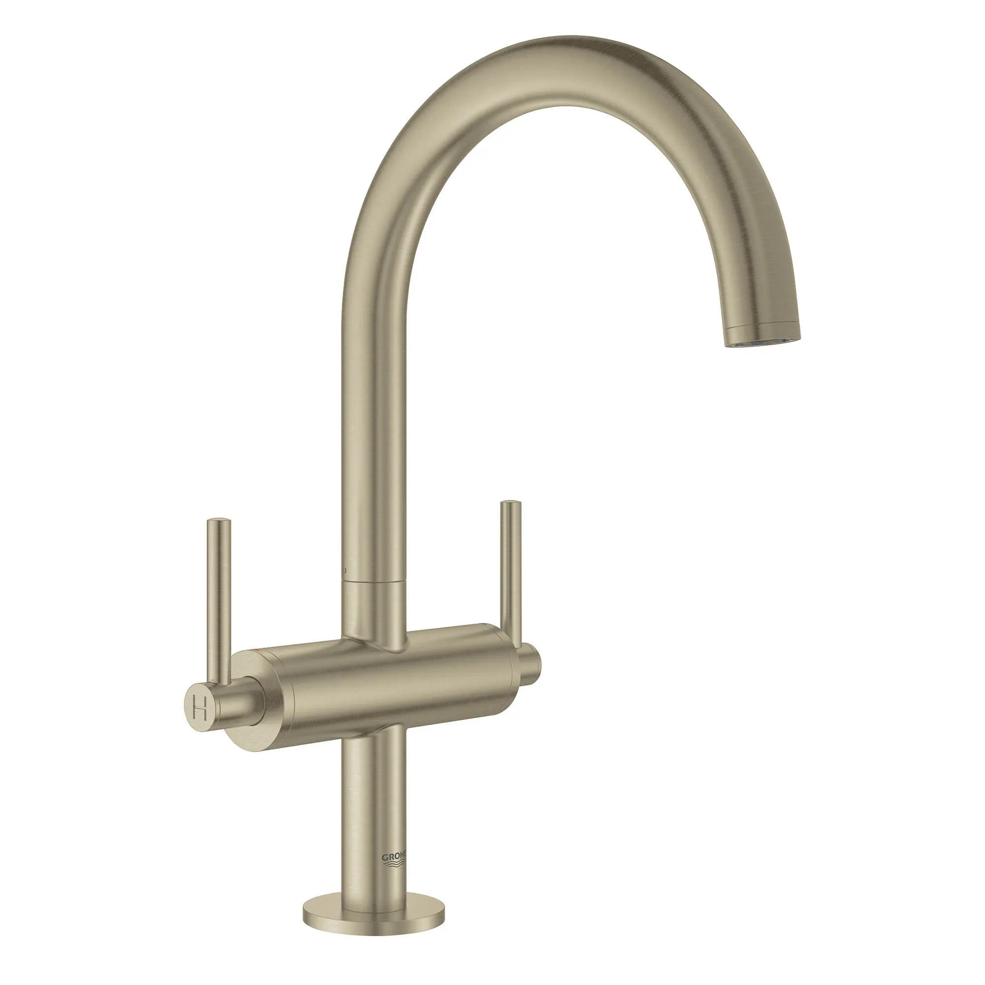 Single Hole Two-Handle L-Size Bathroom Faucet 1.2 GPM // BRUSHED NICKEL INFINITYFINISH // 163606_21027EN3-Atrio-Single-Hole-Bathroom-Faucet-L-Size-in-Brushed-Nickel-Silo-2_0_CDNwebp.webp