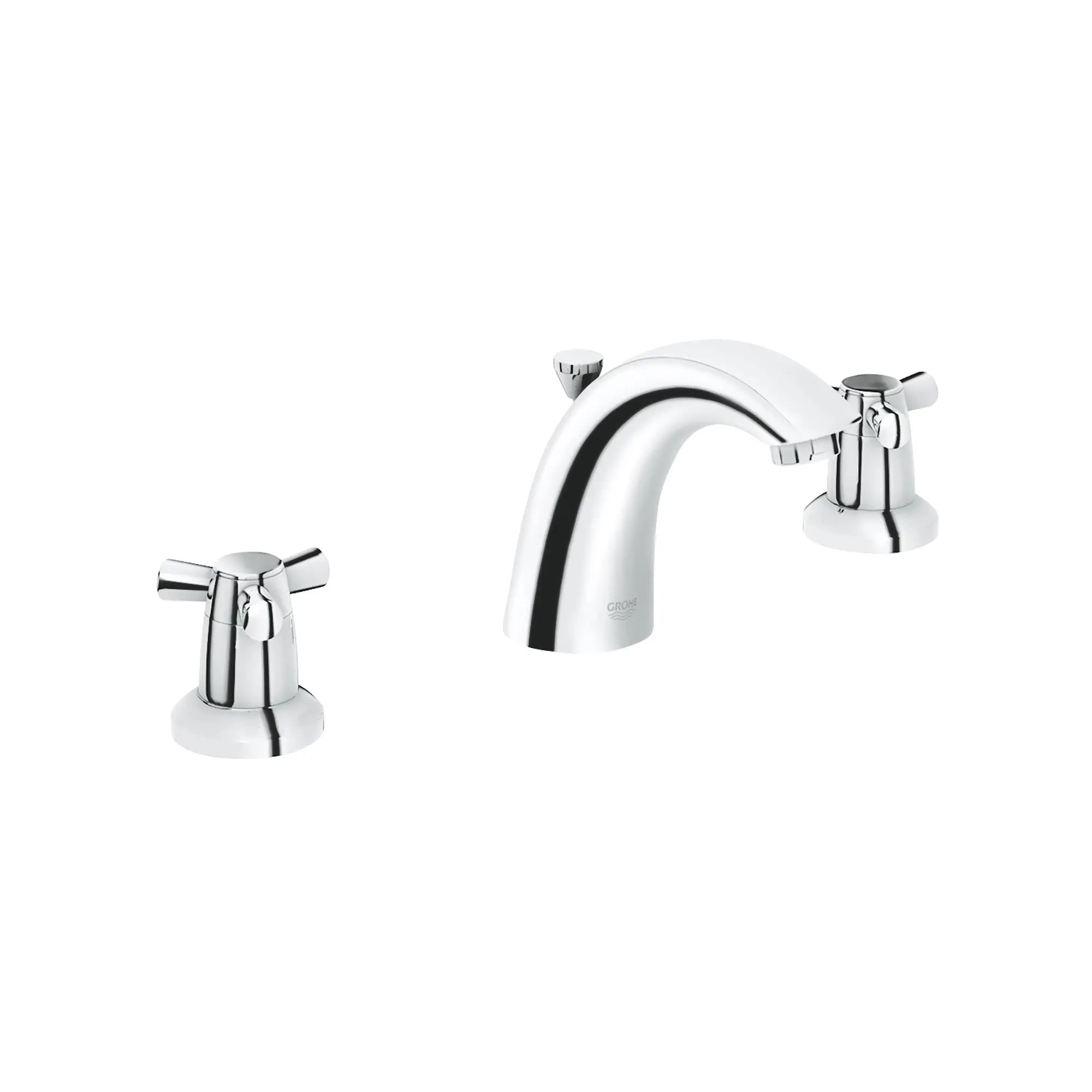 Lavatory 8 in. Widespread 2-Handle Bathroom Faucet - 1.2 GPM // GROHE STARLIGHT CHROME // 163613_2012100A-Arden-Lavatory-Arden-8-in-Widespread-2-Handle-Bathroom-Faucet-12-GPM-in-Chrome-Silo-2_0_CDNwebp.webp