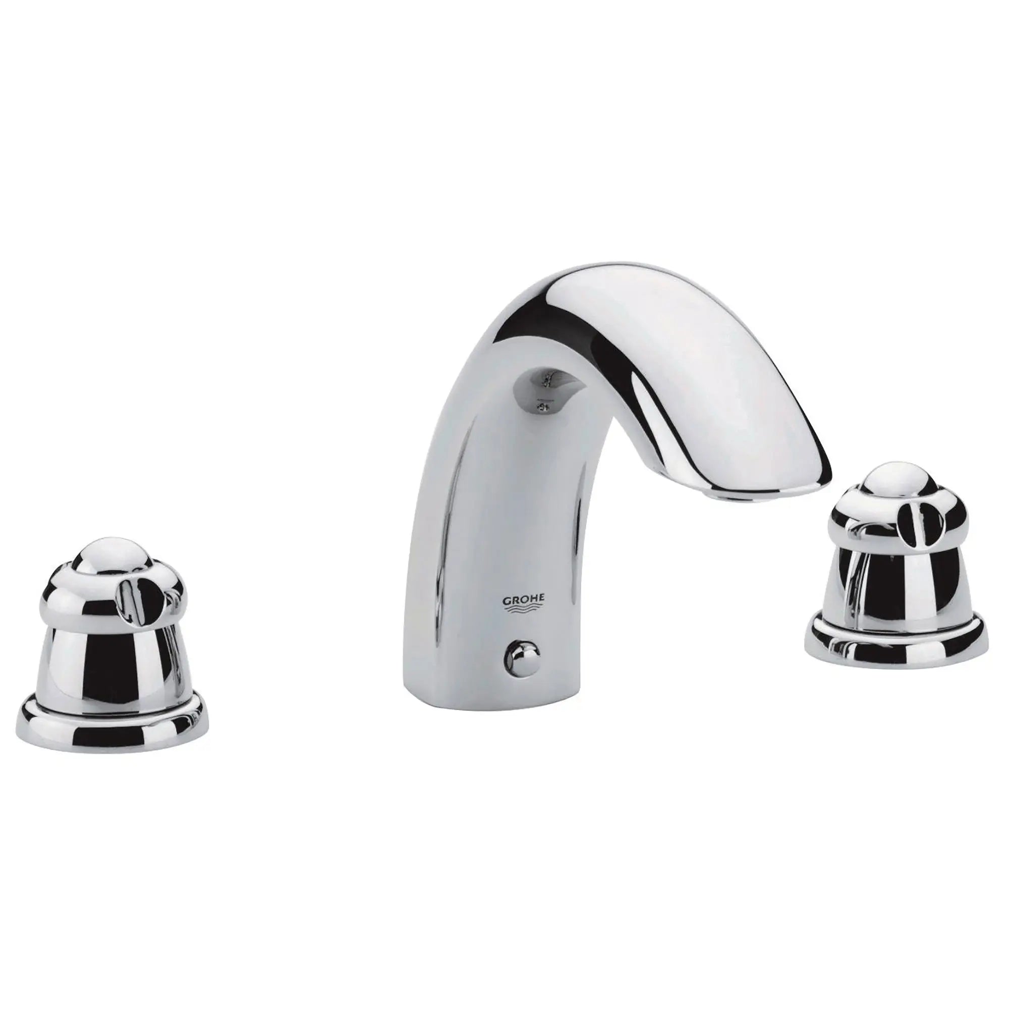 Tree Hole Roman Bathtub Faucet // GROHE STARLIGHT CHROME // 163625_25596000-Talia-3-Hole-Bath-Combination-in-Chrome-Silo-2_0_CDNwebp.webp