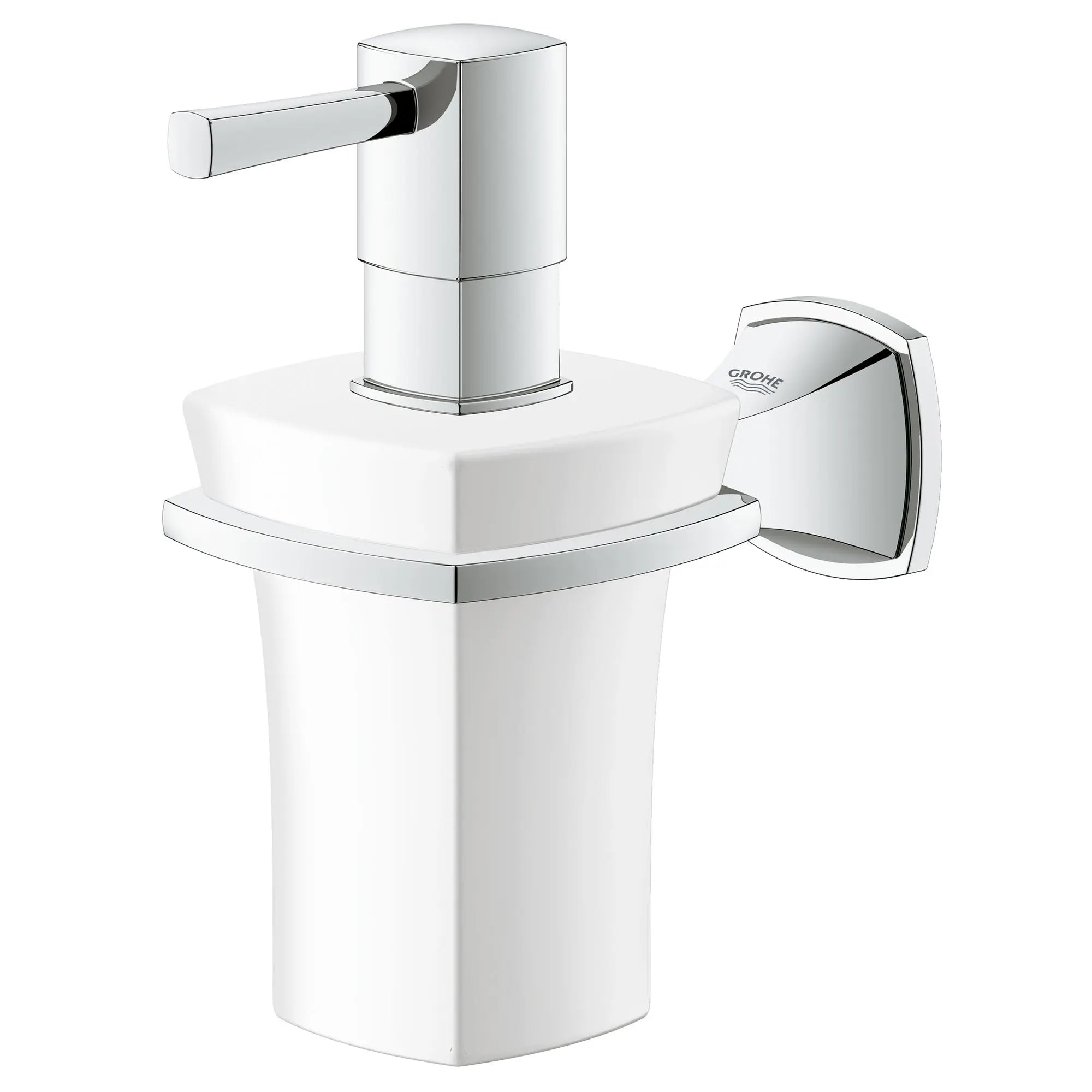 Ceramic Soap Dispenser with Holder // GROHE STARLIGHT CHROME // 163663_40627000_1_0_CDNwebp.webp