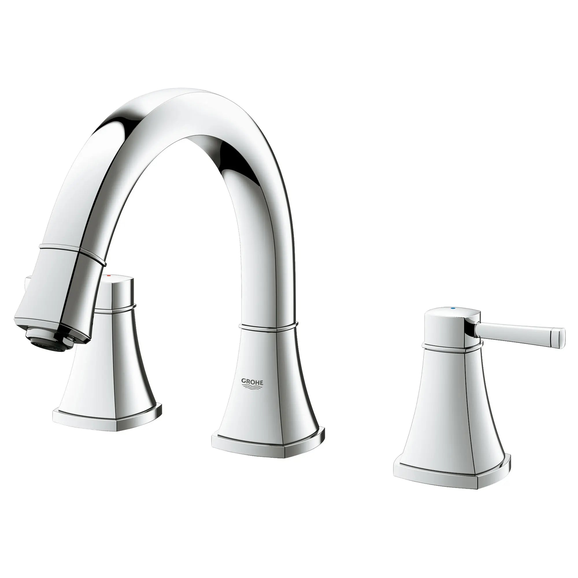 3-Hole 2-Handle Deck Mount Roman Tub Faucet // GROHE STARLIGHT CHROME // 163668_25154000_1_0_CDNwebp.webp
