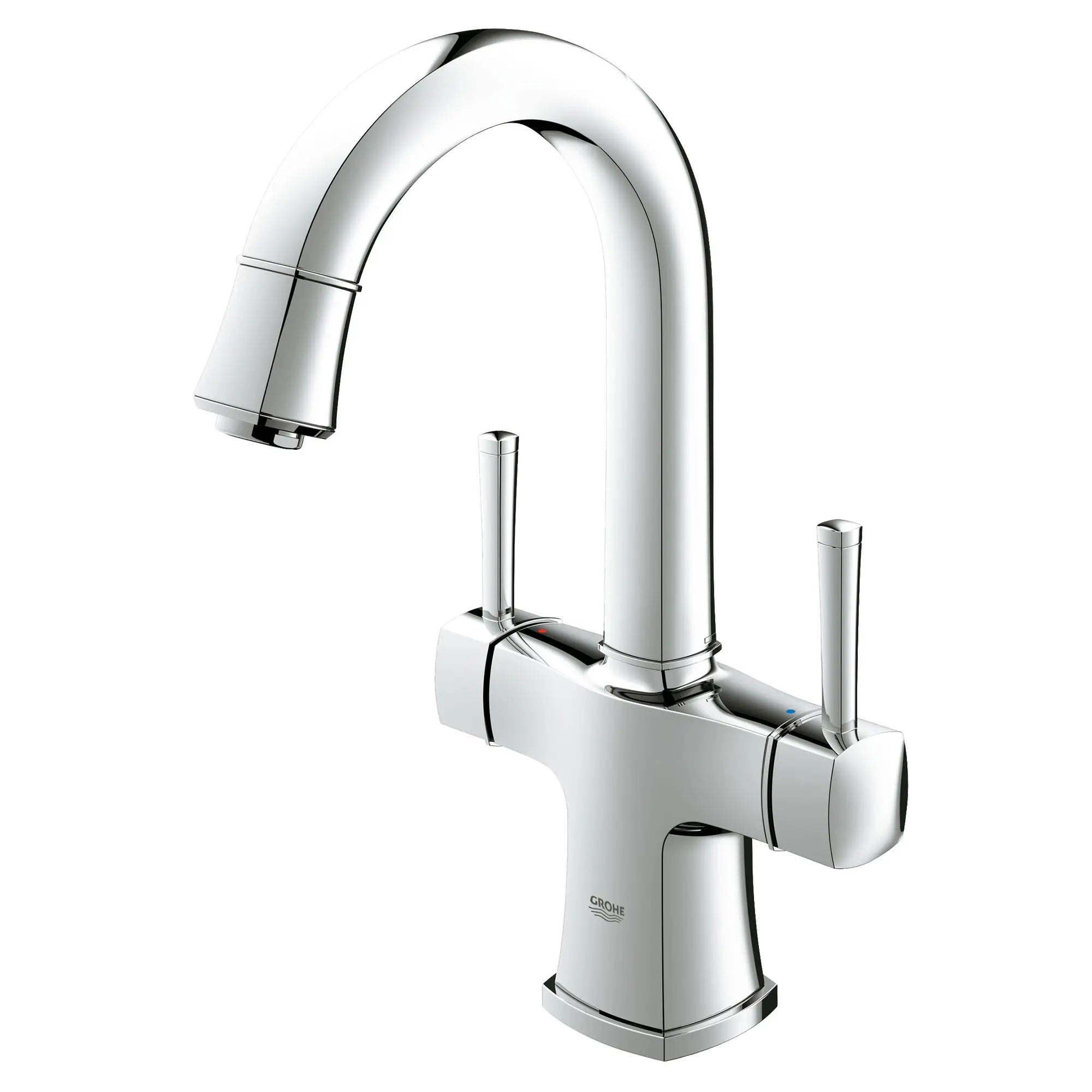 Single Hole 2-Handle L-Size Bathroom Faucet 1.2 GPM // GROHE STARLIGHT CHROME // 163669_21108000_1_0_CDNwebp.webp