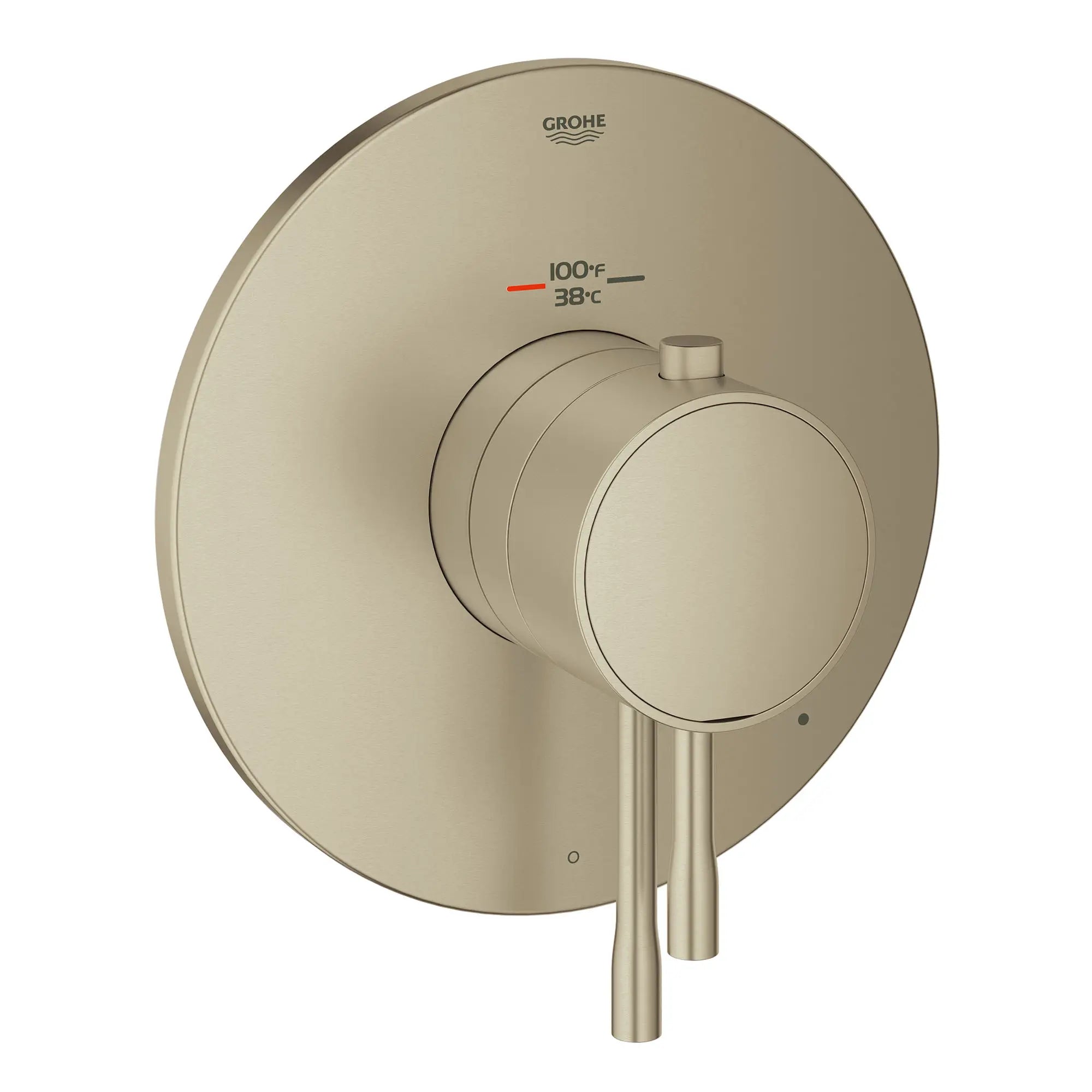 Single Function Thermostatic Valve Trim // BRUSHED NICKEL INFINITYFINISH // 163730_19987EN1_0_CDNwebp.webp