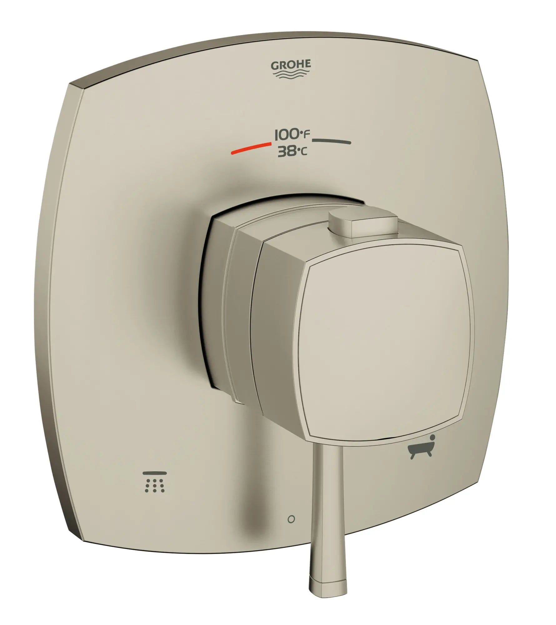 Dual Function Thermostatic Valve Trim // BRUSHED NICKEL INFINITYFINISH // 163753_19939EN0_0_CDNwebp.webp
