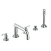 [25049001] 5-Hole 2-Handle Deck Mount Roman Tub Faucet with 1.75 GPM Hand Shower - GROHE StarLight Chrome