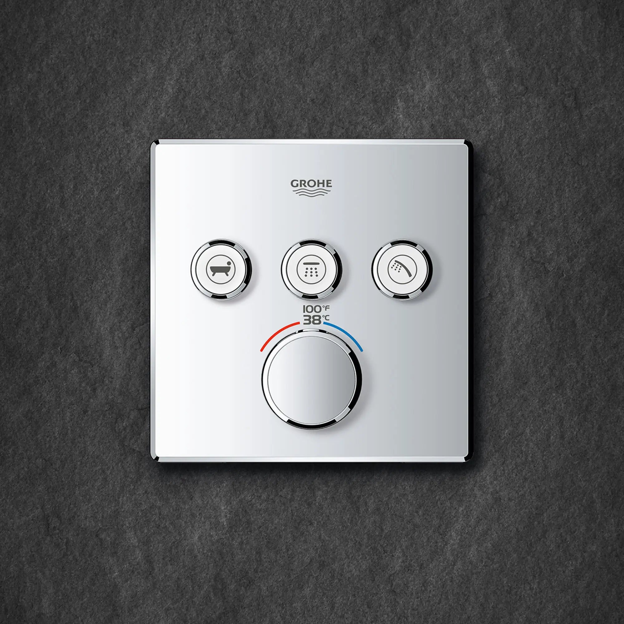 Triple Function Thermostatic Valve Trim // GROHE STARLIGHT CHROME // 163809_ZZH_29142000_010_01_0_CDNwebp.webp