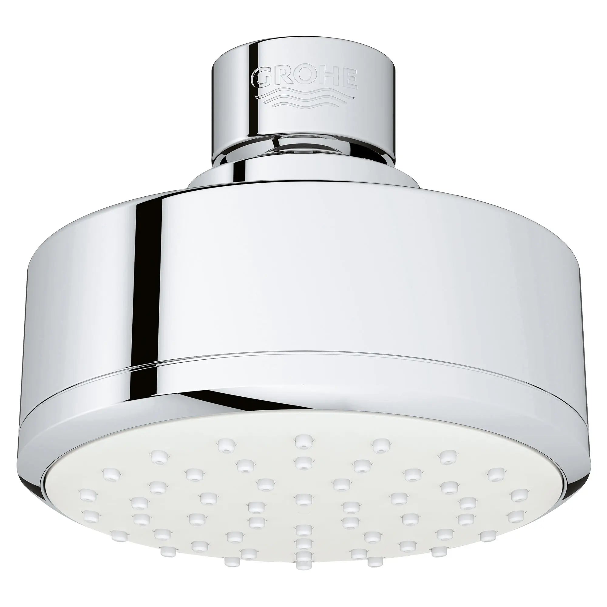 100 Shower Head, 4" - 1 Spray, 1.75 GPM (6.6 L/min) // GROHE STARLIGHT CHROME // 163859_26366001_0_CDNwebp.webp