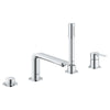 [19577001] 4-Hole Single-Handle Deck Mount Roman Tub Faucet with 1.75 GPM (6.6 L/min) Hand Shower - GROHE StarLight Chrome