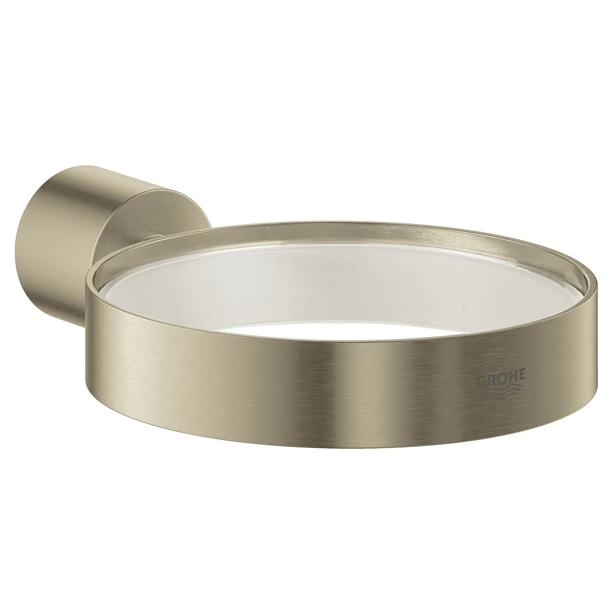 Holder For Glass, Soap Dish Or Soap Dispenser // BRUSHED NICKEL INFINITYFINISH // 163949_40305EN3_0_CDNwebp.webp