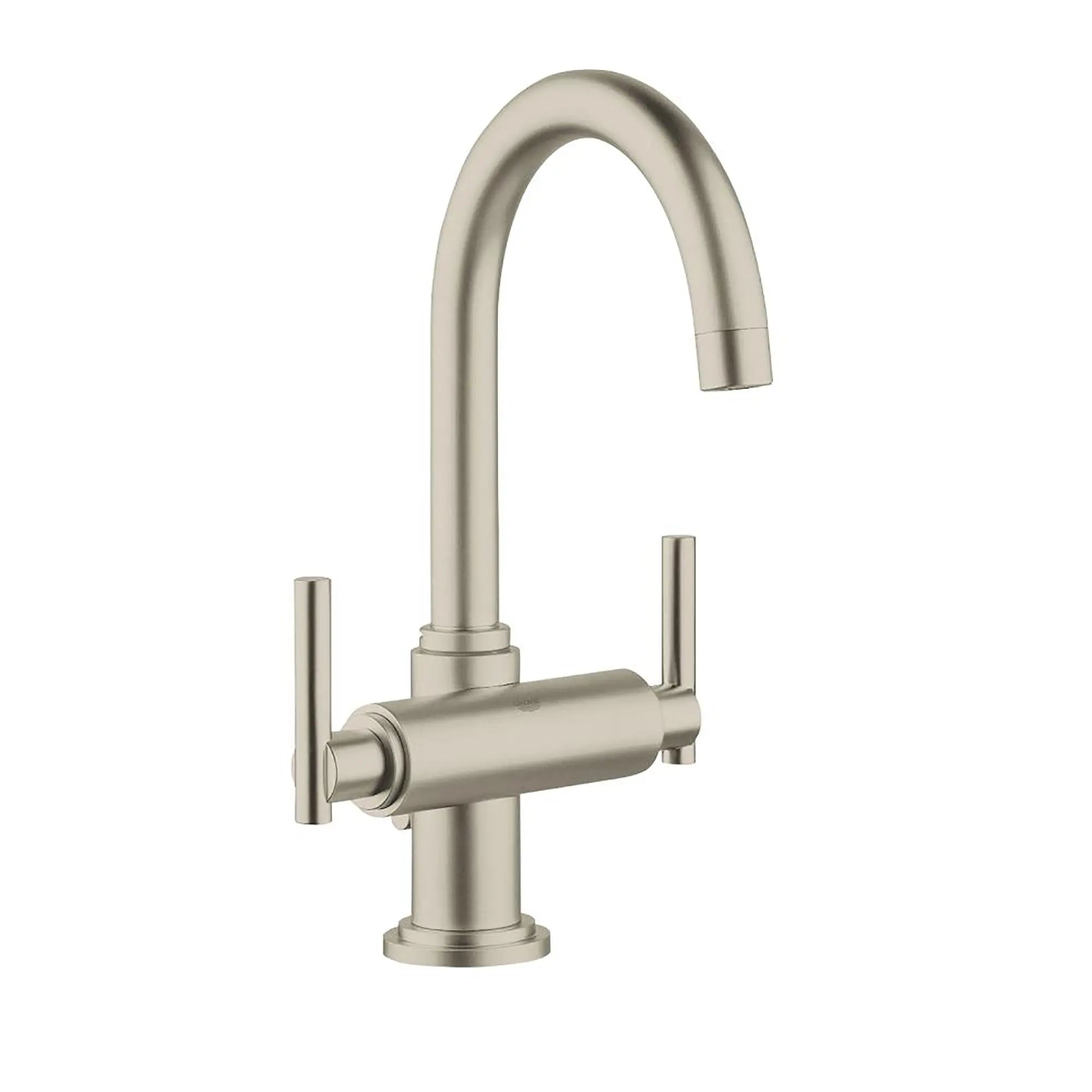2-Handle Single-Hole High-Arc Bathroom Faucet - 1.5 GPM // BRUSHED NICKEL INFINITYFINISH // 163963_21027EN0-Atrio-2-Handle-Single-Hole-High-Arc-Bathroom-Faucet-15-GPM-in-Brushed-Nickel-Silo-2_0_CDNwebp.webp