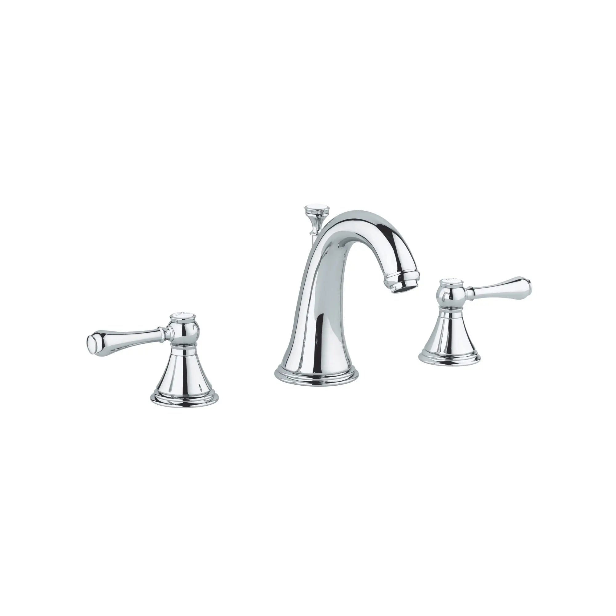 8-inch Widespread 2-Handle S-Size Bathroom Faucet 1.2 GPM // GROHE STARLIGHT CHROME // 163965_2080100A-Geneva-8-in-Widespread-Silo-2-Handle-Mid-Arc-Bathroom-Faucet-Silo-12-GPM-in-Starlight-Chrome-Silo-1_0_CDNwebp.webp