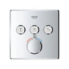 [29142000] Triple Function Thermostatic Valve Trim - GROHE StarLight Chrome