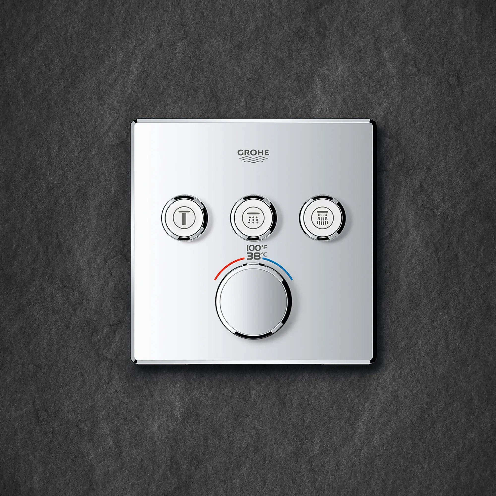 Triple Function Thermostatic Valve Trim // GROHE STARLIGHT CHROME // 164028_ZZH_29142000_015_01_0_CDNwebp.webp