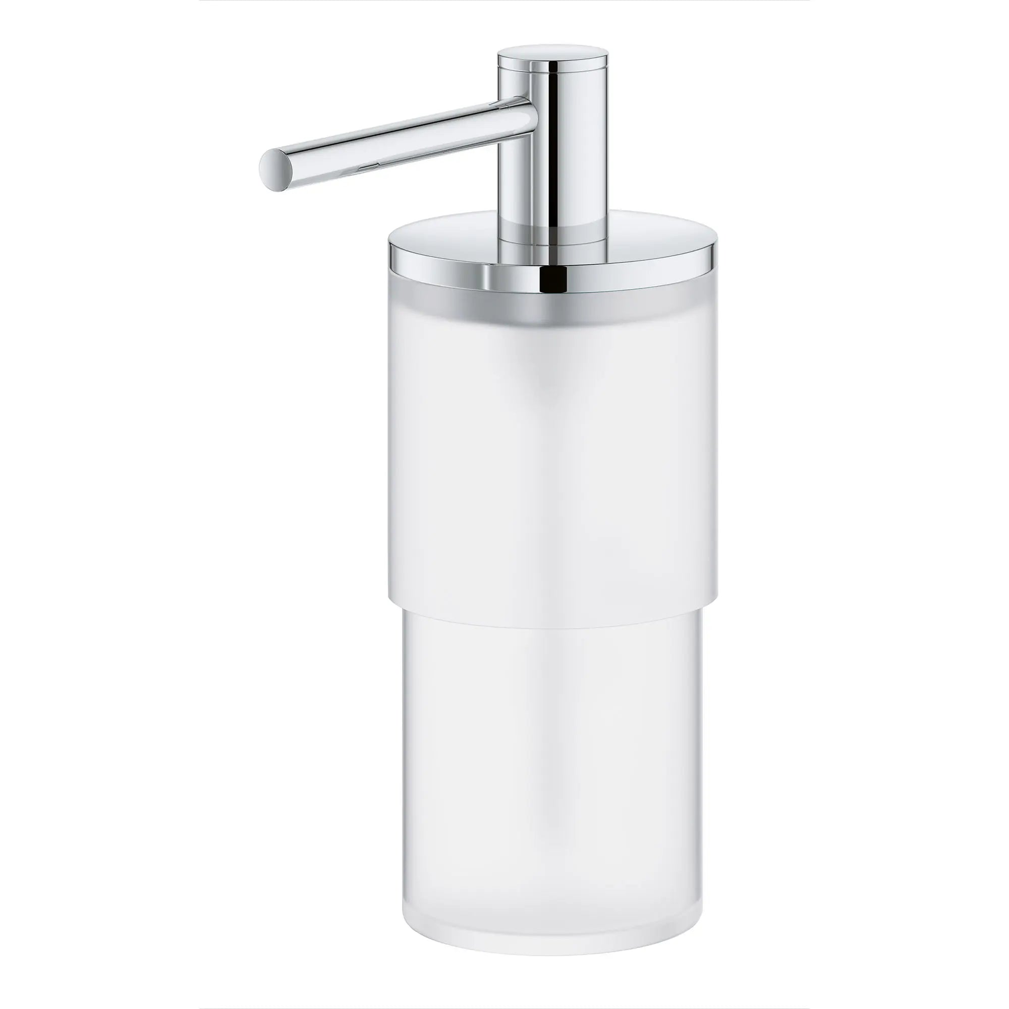 Atrio New Soap Dispenser // GROHE STARLIGHT CHROME // 164083_Atrio_SiloLeft_40886000_0001_Feb2023_0_CDNwebp.webp