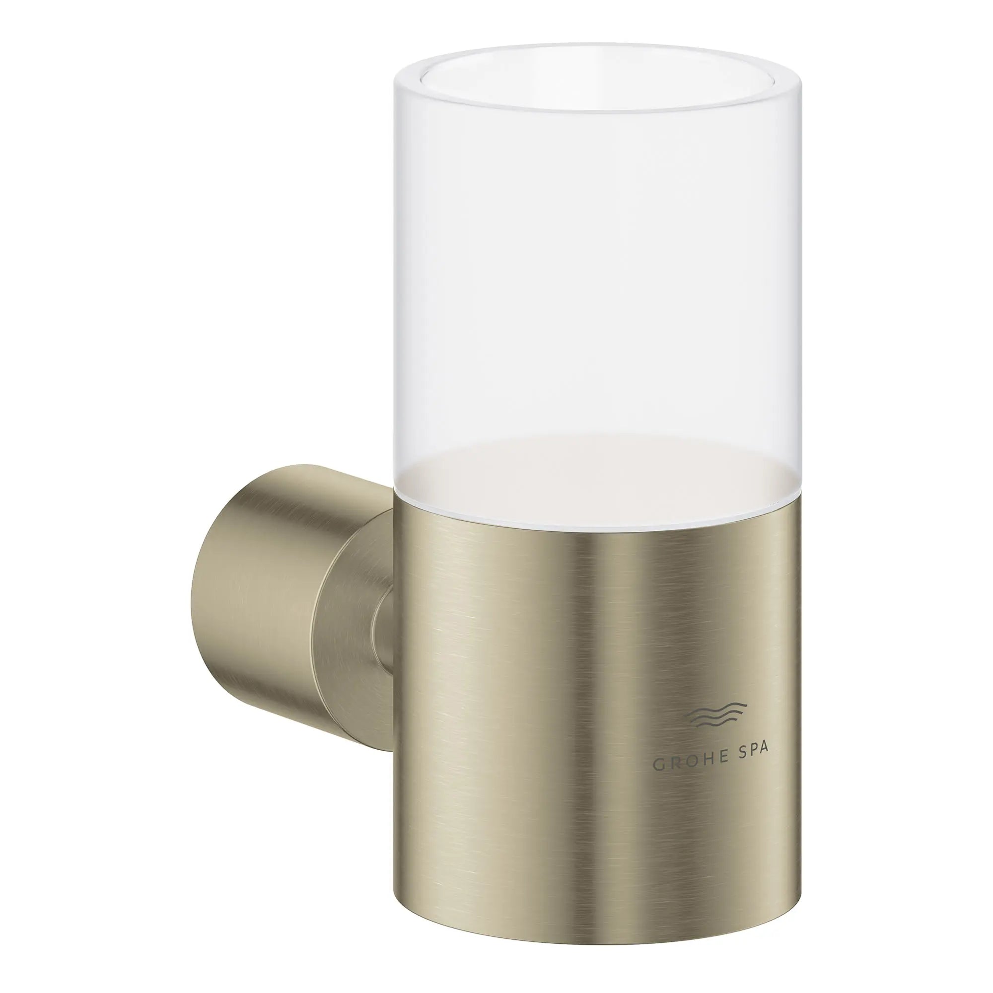 Atrio New Glass Holder // BRUSHED NICKEL INFINITYFINISH // 164084_Atrio_SiloRight_40884EN0_0002_Feb2023_0_CDNwebp.webp