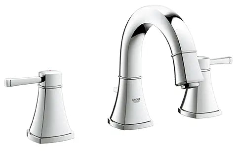 8-inch Widespread 2-Handle S-Size Bathroom Faucet 1.2 GPM // GROHE STARLIGHT CHROME // 164112_20418000_0_CDNwebp.webp