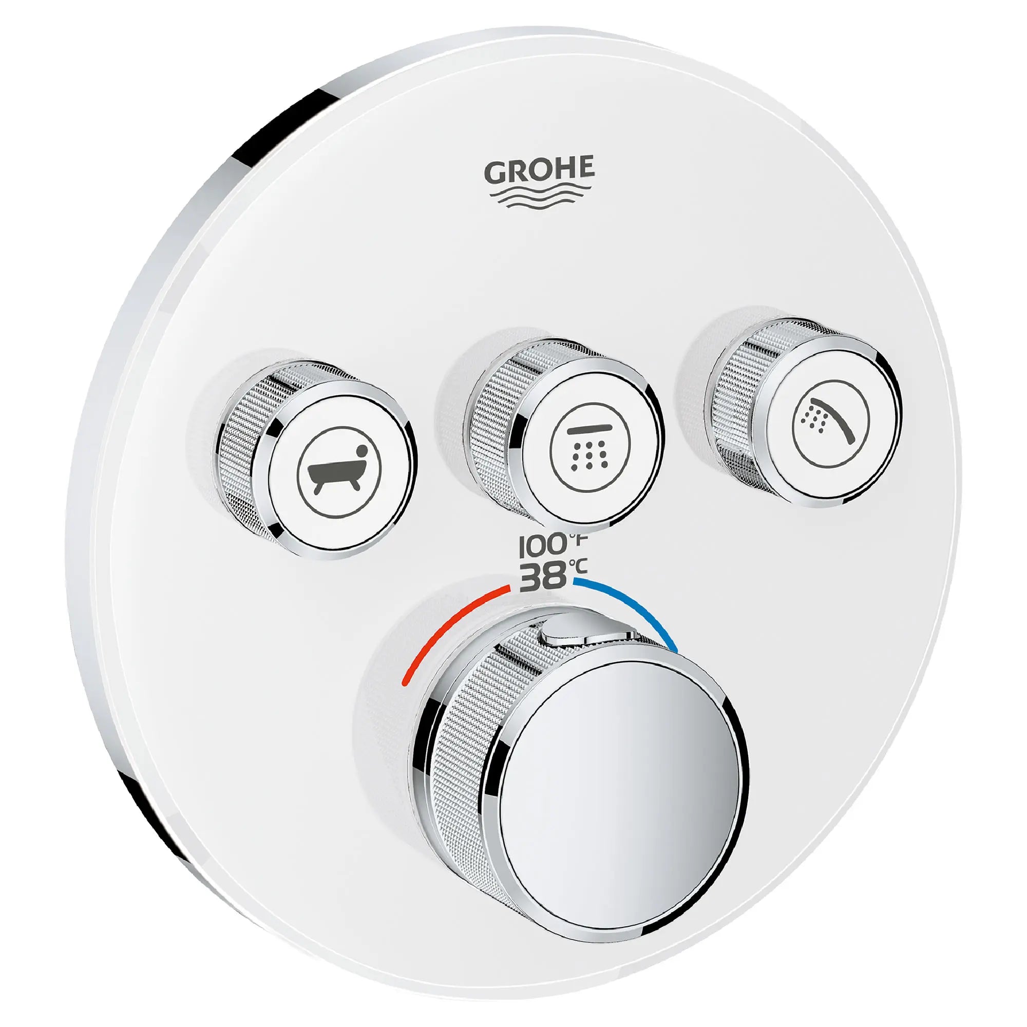 Triple Function Thermostatic Valve Trim // MOON WHITE // 164116_29161LS0_0_CDNwebp.webp