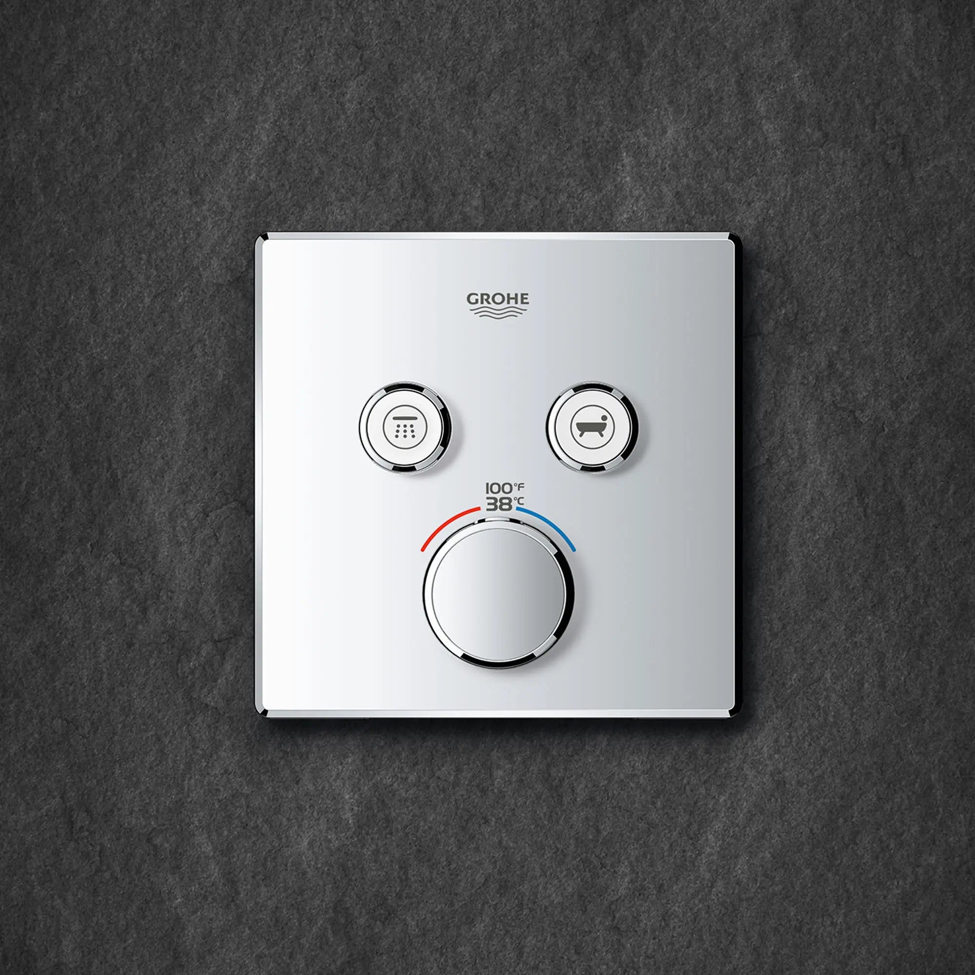 Dual Function Thermostatic Valve Trim // GROHE STARLIGHT CHROME // 164119_ZZH_29141000_003_01_0_CDNwebp.webp