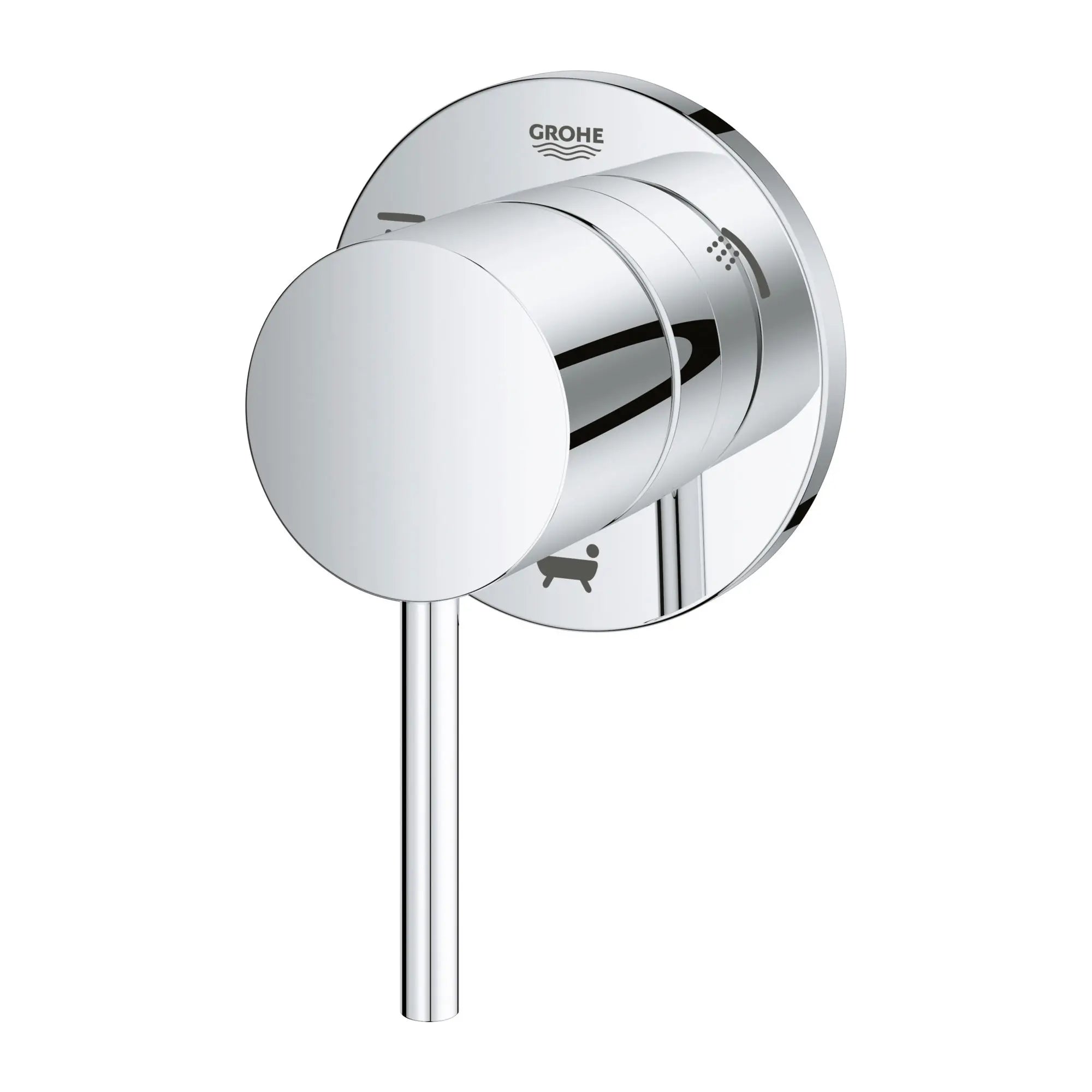 3-Way Diverter Trim // GROHE STARLIGHT CHROME // 164123_29216001-Atrio-3-Way-Diverter-Trim-Starlight-Chrome-Silo-2_0_CDNwebp.webp