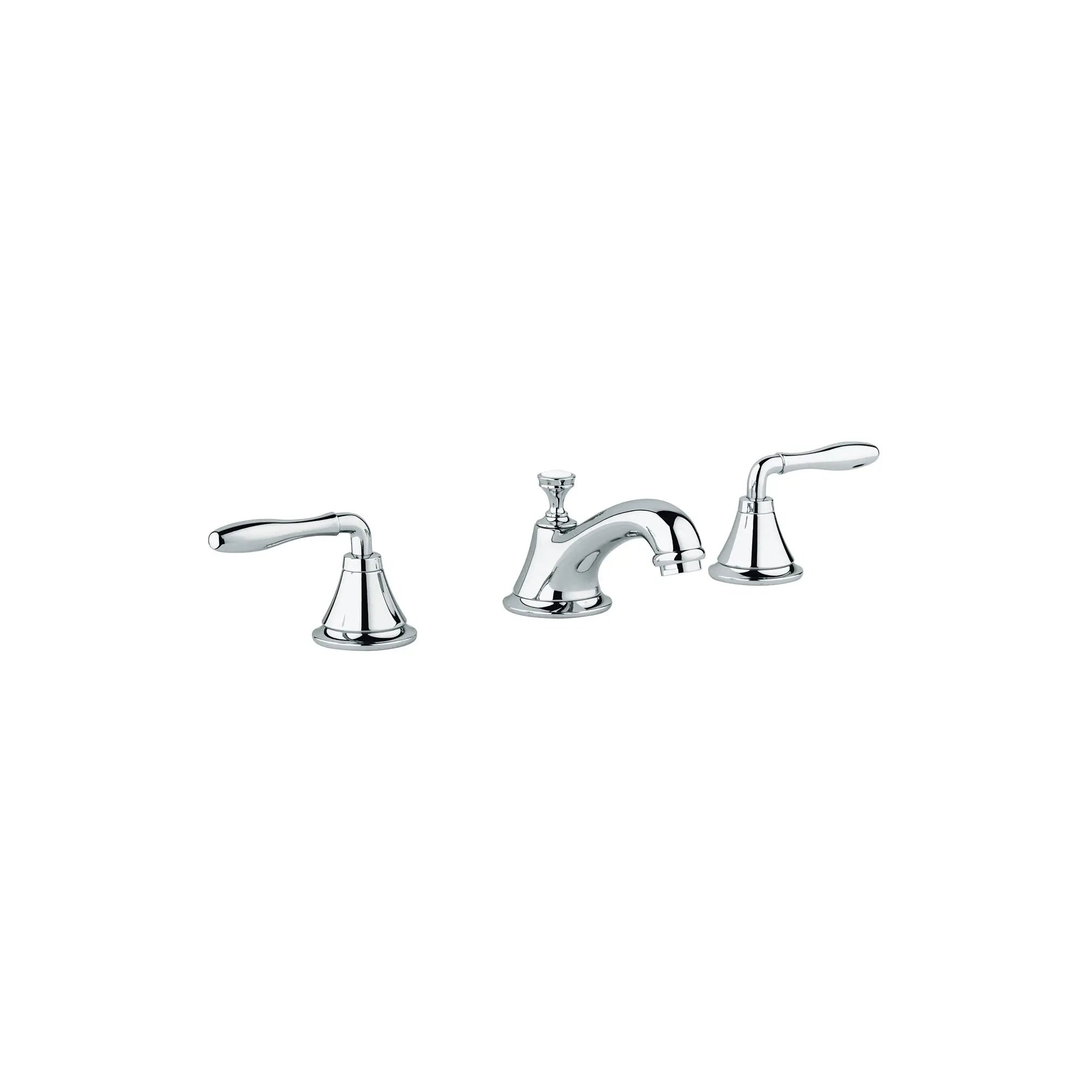 Lavatory Wideset, 1.2 gpm // GROHE STARLIGHT CHROME // 164132_20800000-Seabury-8-in-Widespread-2-Handle-Low-Arc-Bathroom-Faucet-15-GPM-in-Chrome-Silo-1_0_CDNwebp.webp