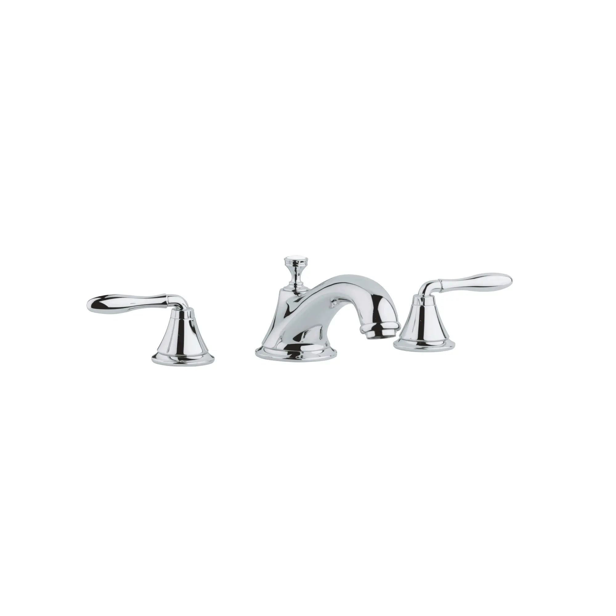 3-Hole 2-Handle Deck Mount Roman Tub Faucet // GROHE STARLIGHT CHROME // 164138_25055000-Seabury-Roman-Tub-Filler-in-Starlight-Chrome-Silo-1_0_CDNwebp.webp