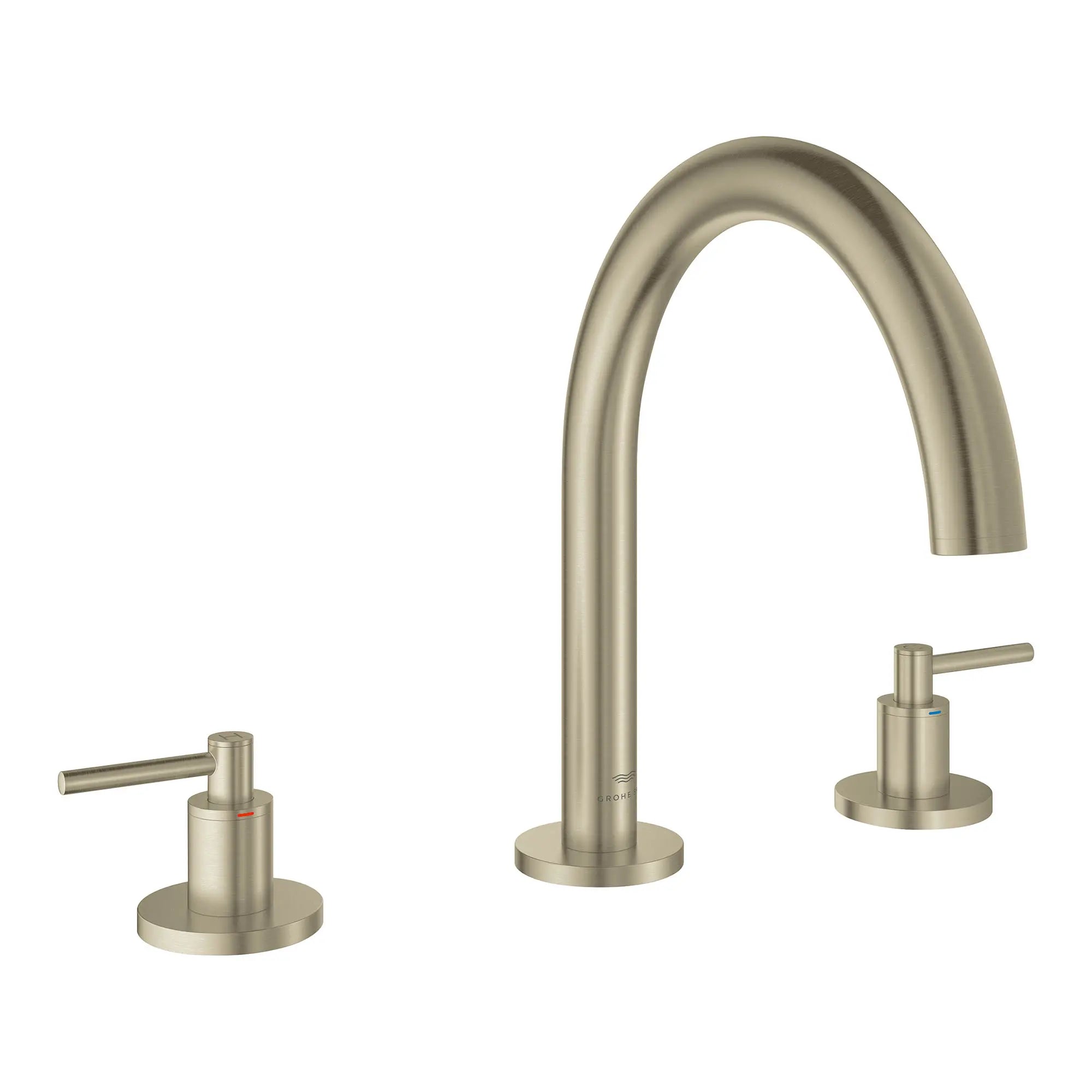 Atrio 3-Hole 2-Handle Deck Mount Roman Tub Faucet without Handles // BRUSHED NICKEL INFINITYFINISH // 164189_Atrio_SiloRight_25273EN0_002_Feb2023_0_CDNwebp.webp