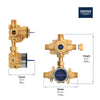 [35117000] GROHSAFE 3.0 PRESSURE BALANCE VALVE WITH INTEGRATED DIVERTER - No Finish
