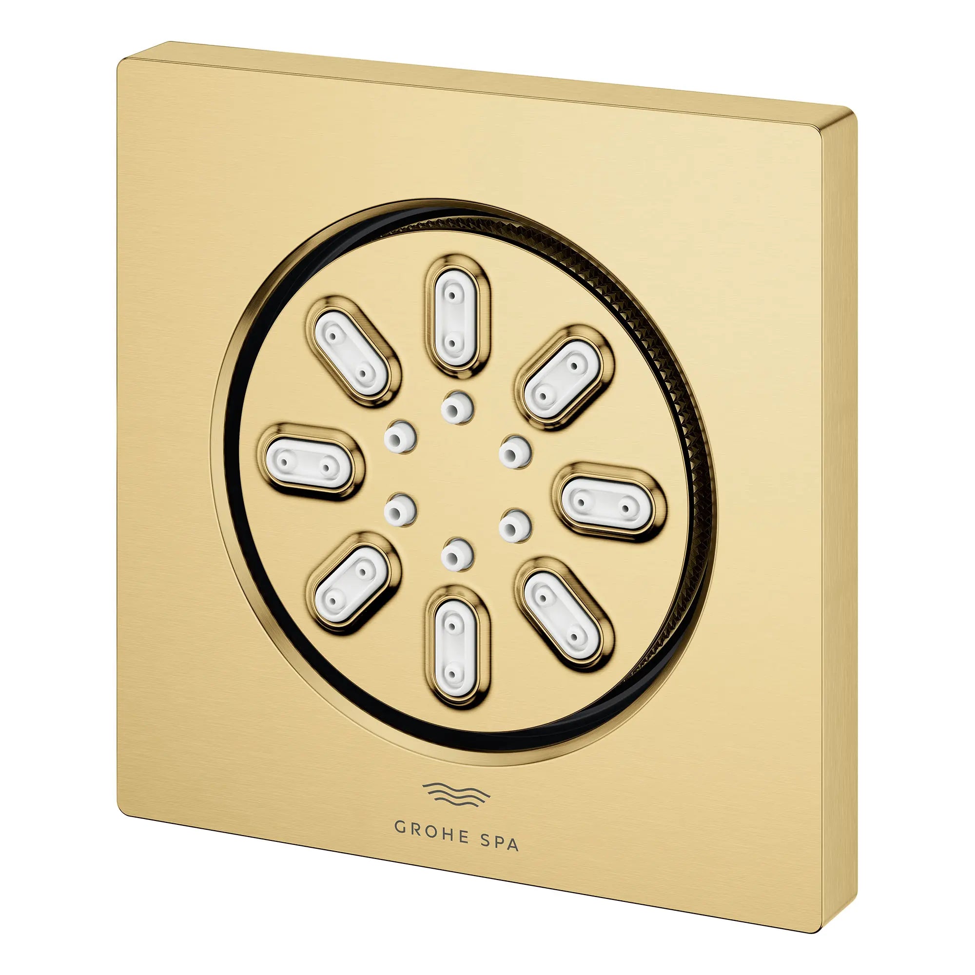 Rainshower Body Spray, Square - 2 Sprays, 0.9 GPM (3.4 L/min) // BRUSHED COOL SUNRISE // 164194_Aqua_SiloLeft_26845GN0_0001_Feb2023_0_CDNwebp_f10690fb-0cf7-47da-8e66-7dba35e91b93.webp