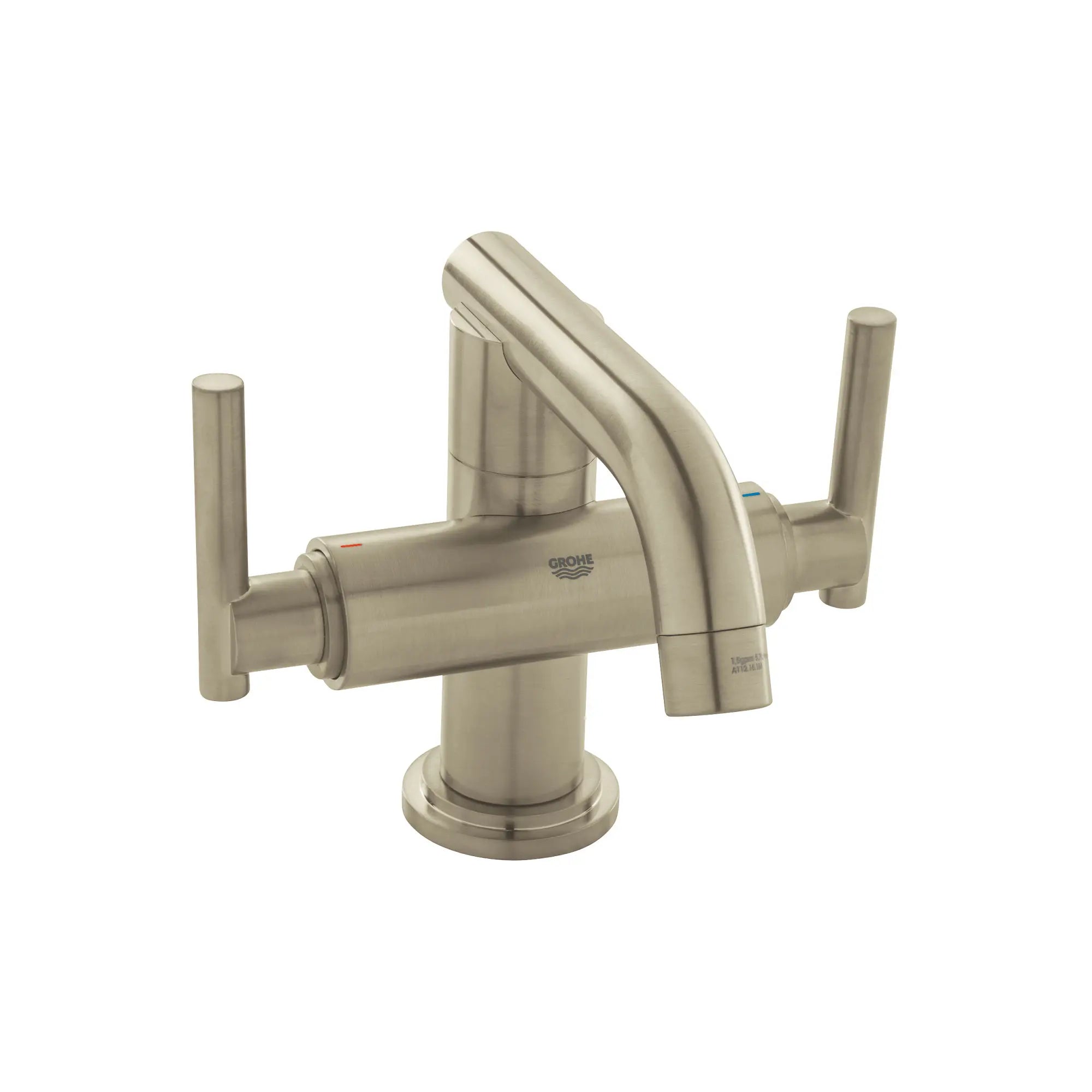 Single Hole 2-Handle M-Size Bathroom Faucet 1.2 GPM // BRUSHED NICKEL INFINITYFINISH // 164247_21031ENA-ATRIO-Single-Hole-Bathroom-Faucet-M-Size-Brushed-Nickel-Silo-1_0_CDNwebp.webp