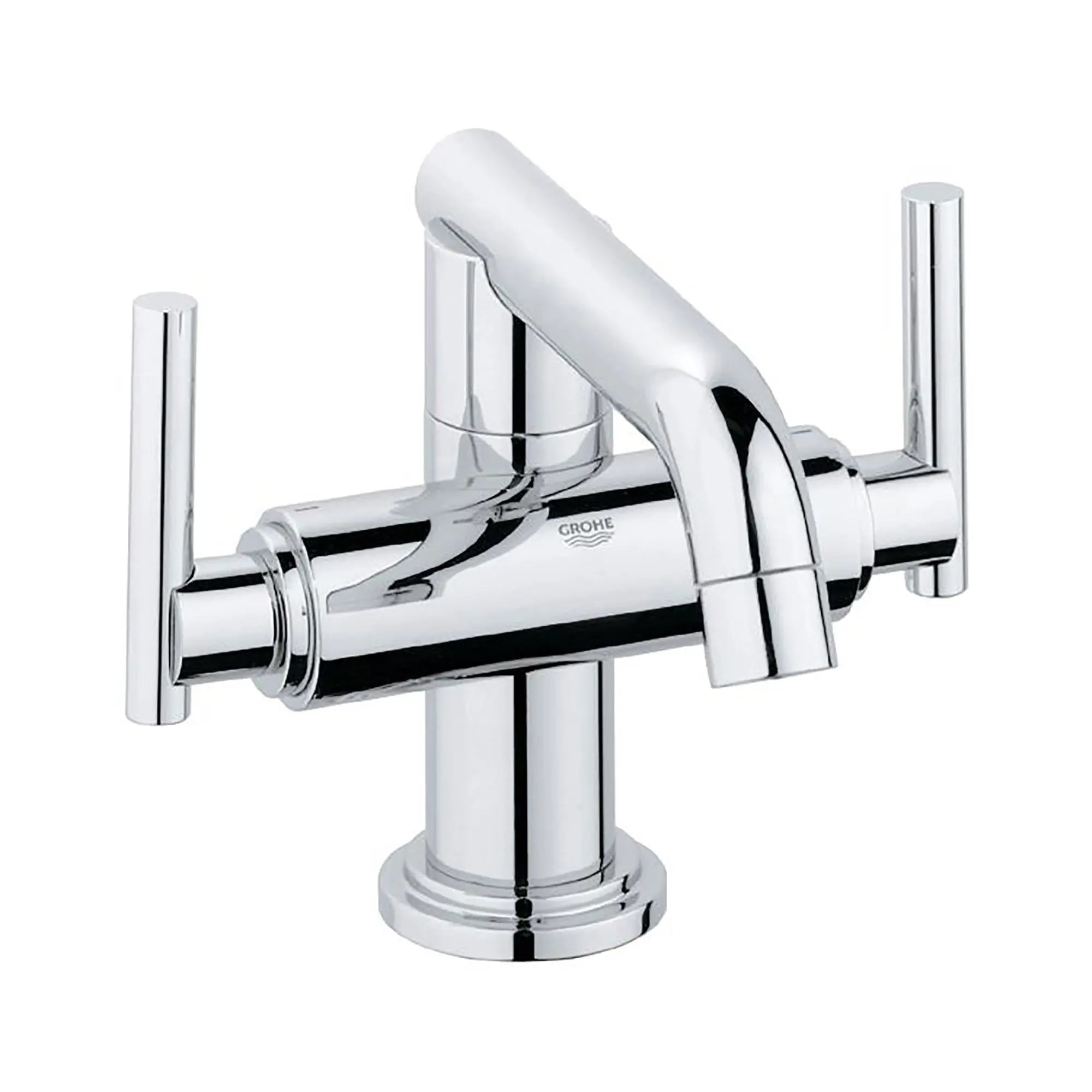 1-H Bas M W/O Hdls, Flex H, Low Sp // GROHE STARLIGHT CHROME // 164256_21031000-Atrio-2-Handle-Single-Hole-Low-Arc-Bathroom-Faucet-15-GPM-in-Chrome-Silo-2_0_CDNwebp.webp