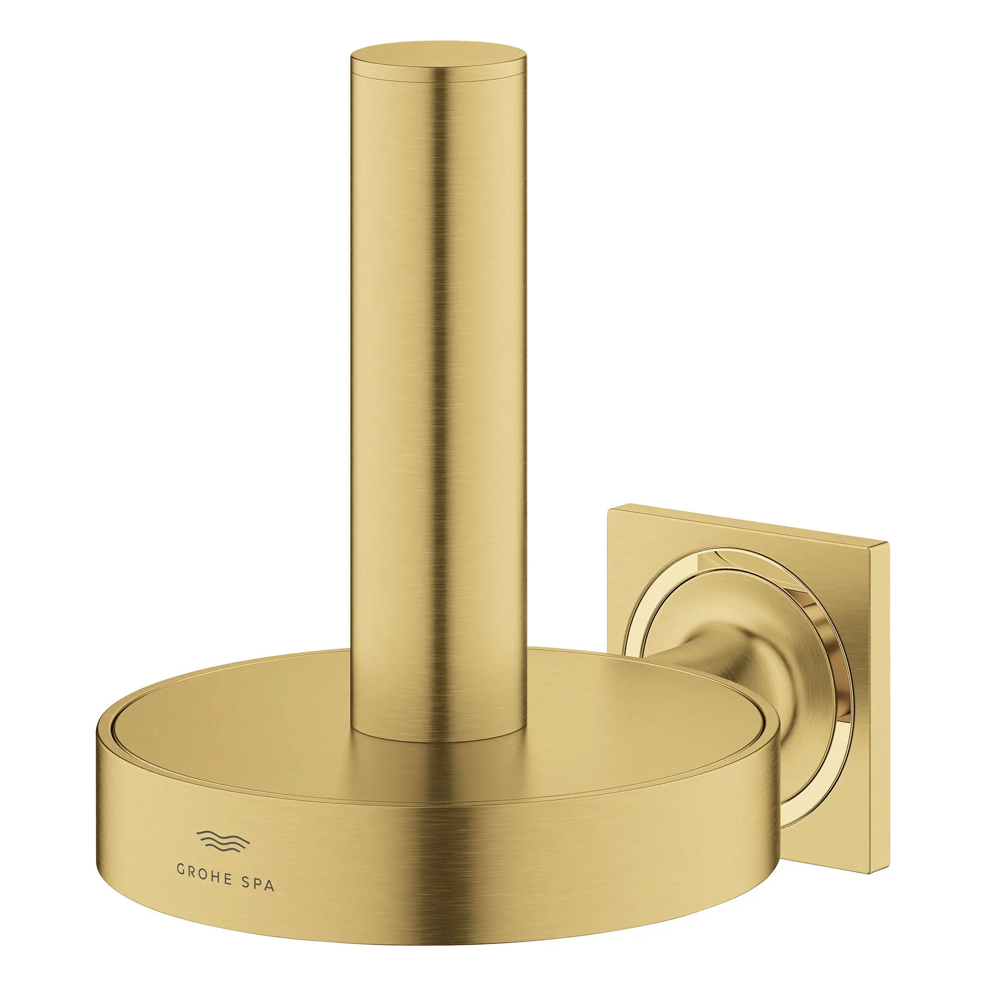 Allure Reserve Toilet Paper Holder // BRUSHED COOL SUNRISE // 164316_Allure_SiloLeft_40956GN1_0001_Feb2023_0_CDNwebp.webp