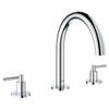 [25048003] 3-Hole 2-Handle Deck Mount Roman Tub Faucet - GROHE StarLight Chrome
