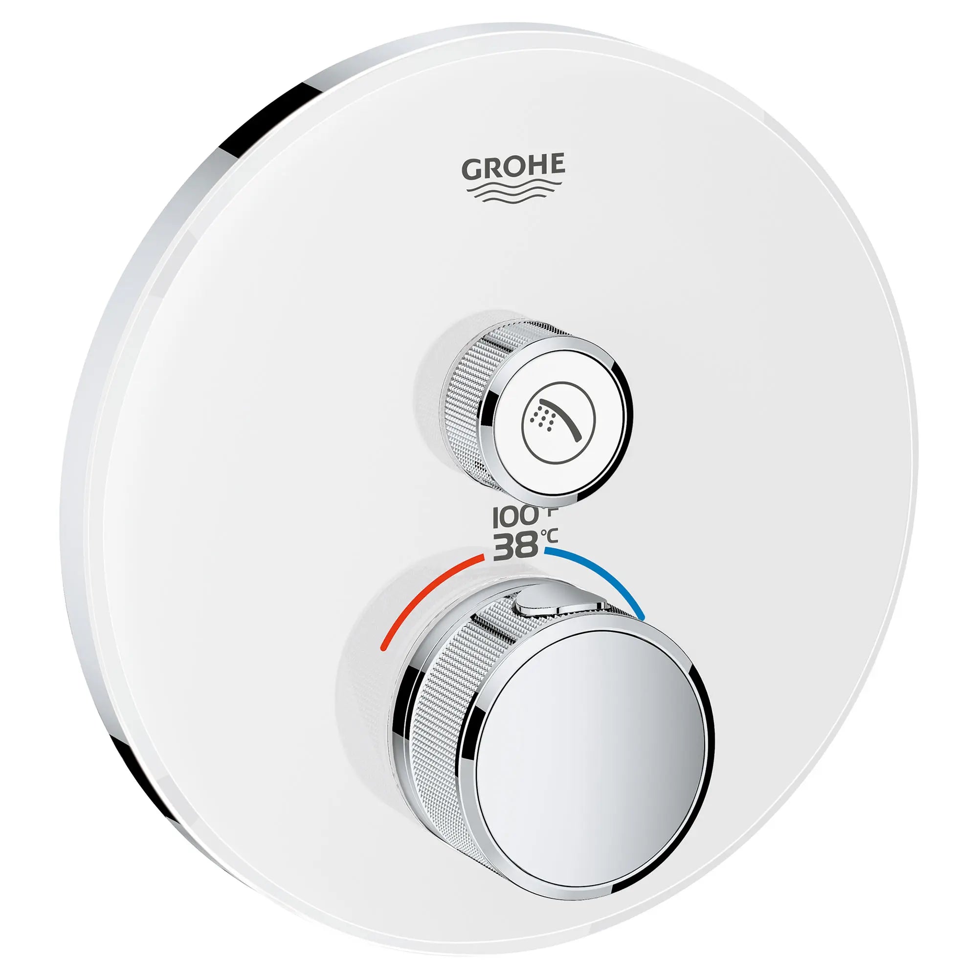 Single Function Thermostatic Valve Trim // MOON WHITE // 164360_29159LS0_0_CDNwebp.webp