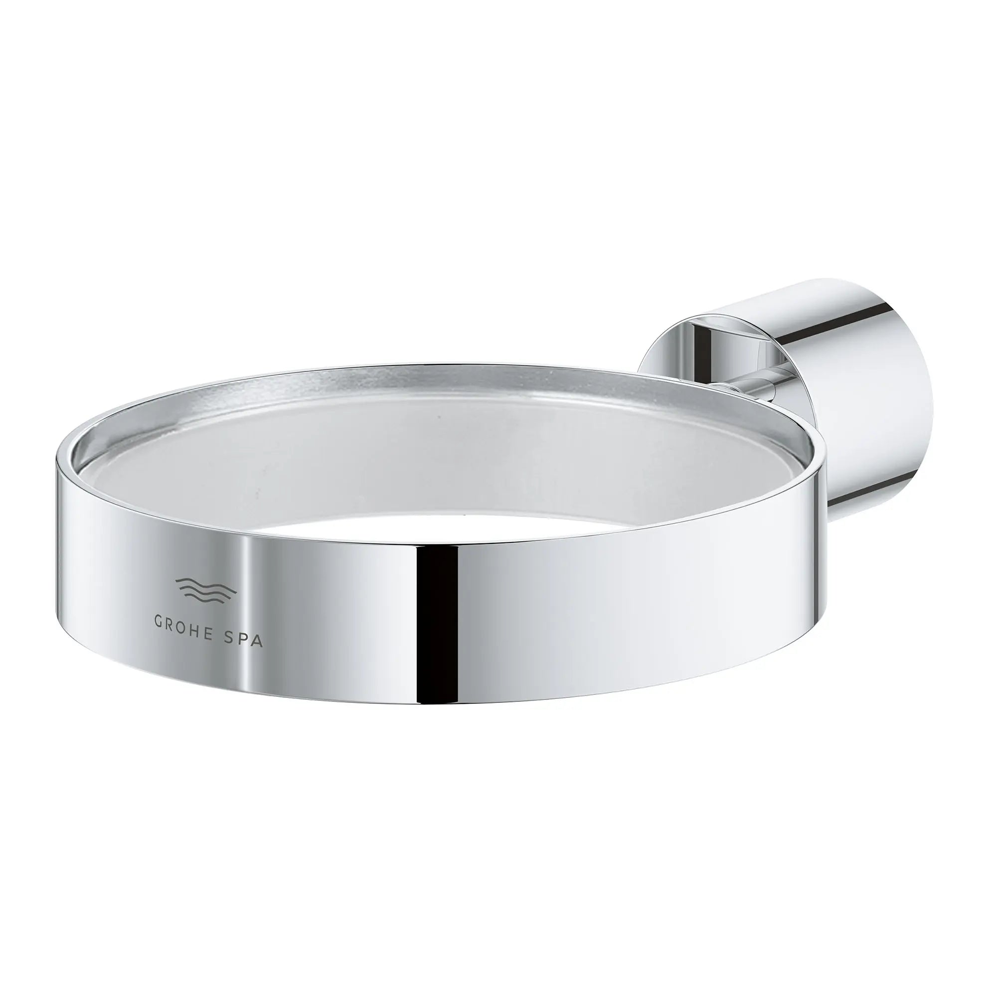 Holder For Glass, Soap Dish Or Soap Dispenser // GROHE STARLIGHT CHROME // 164425_Atrio_SiloLeft_40885000_0001_Feb2023_0_CDNwebp.webp