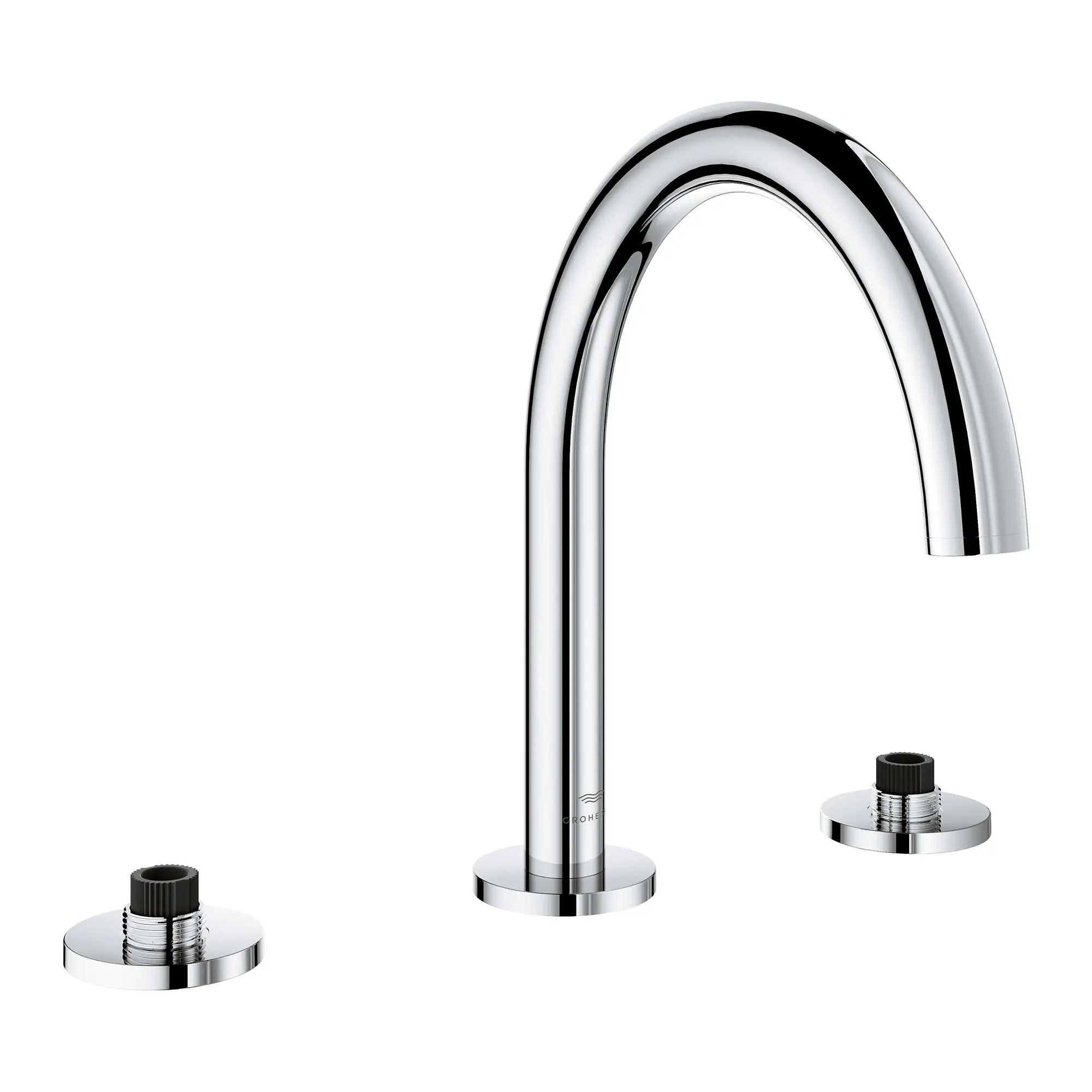 Atrio 3-Hole 2-Handle Deck Mount Roman Tub Faucet without Handles // GROHE STARLIGHT CHROME // 164453_Atrio_SiloRight_25273000_003_Feb2023_0_CDNwebp.webp