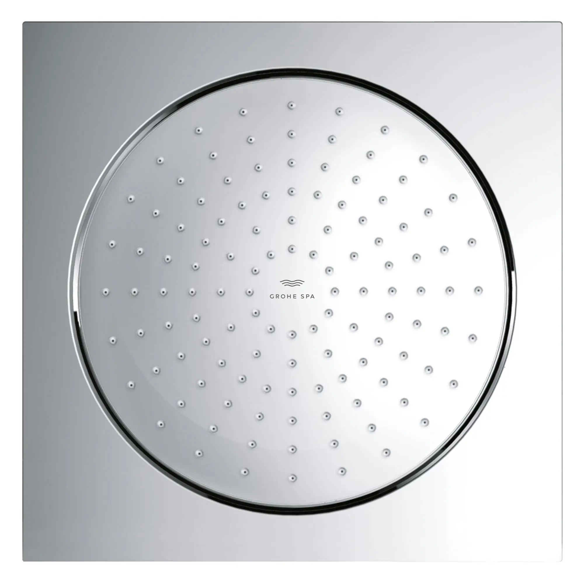 10" Shower Head - 1 Spray, 1.75 GPM (6.6 L/min) // GROHE STARLIGHT CHROME // 164460_F-Series_SiloTop_26881000_0001_Feb2023_0_CDNwebp.webp