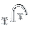 [20072003] 8-inch Widespread 2-Handle S-Size Bathroom Faucet 1.2 GPM - GROHE StarLight Chrome