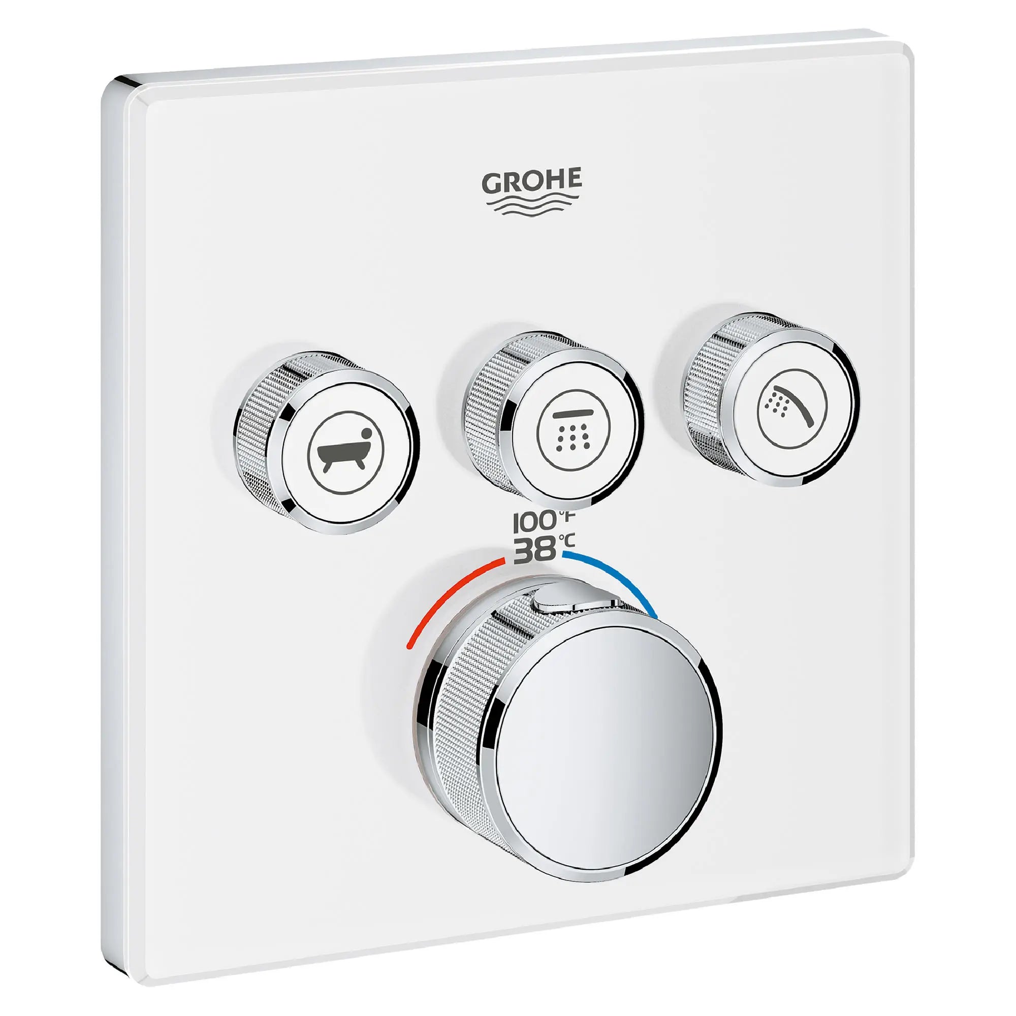 Triple Function Thermostatic Valve Trim // MOON WHITE // 164595_29165LS0_0_CDNwebp.webp