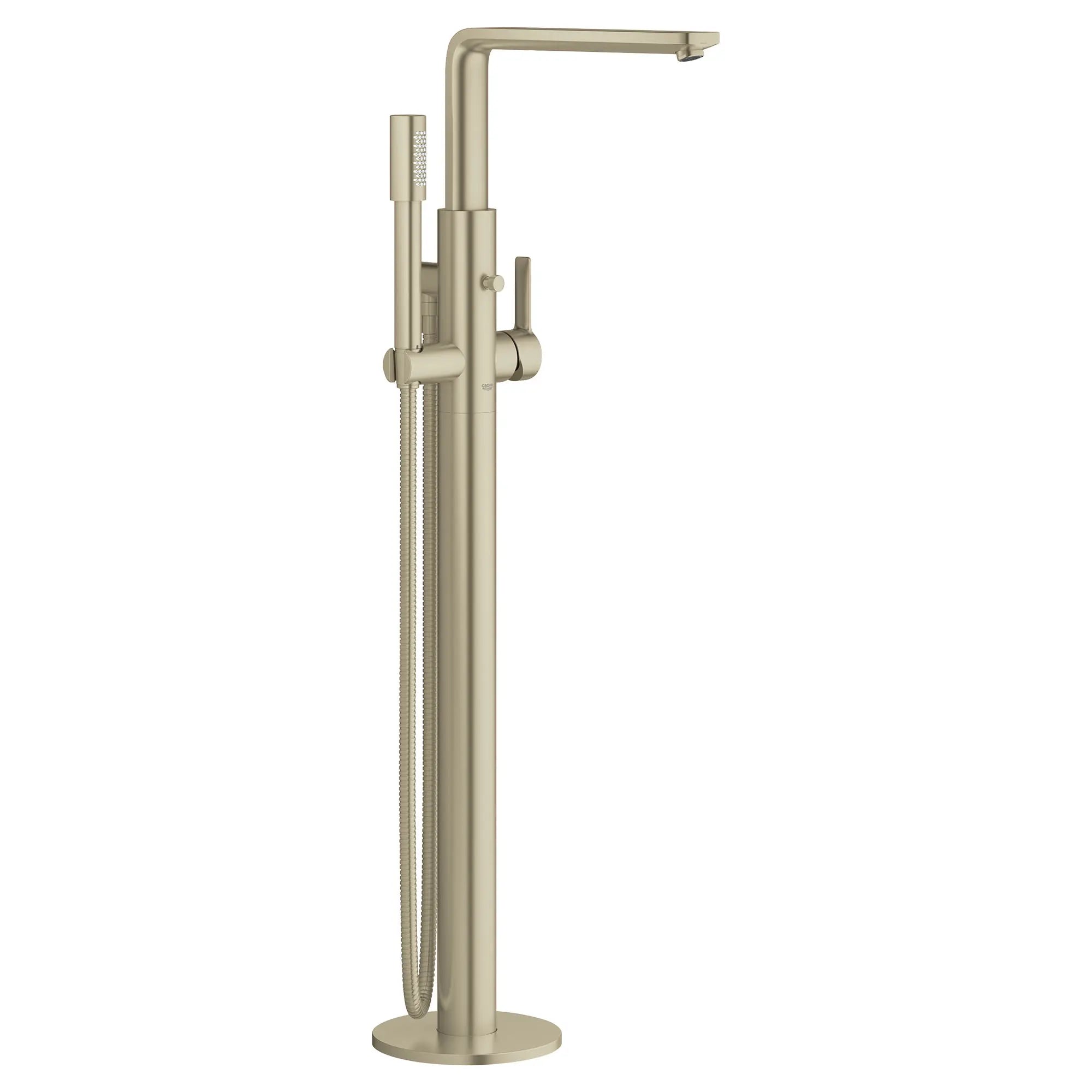 Single-Handle Freestanding Tub Faucet with 1.75 GPM (6.6 L/min) Hand Shower // BRUSHED NICKEL INFINITYFINISH // 164598_23792EN1_0_CDNwebp.webp