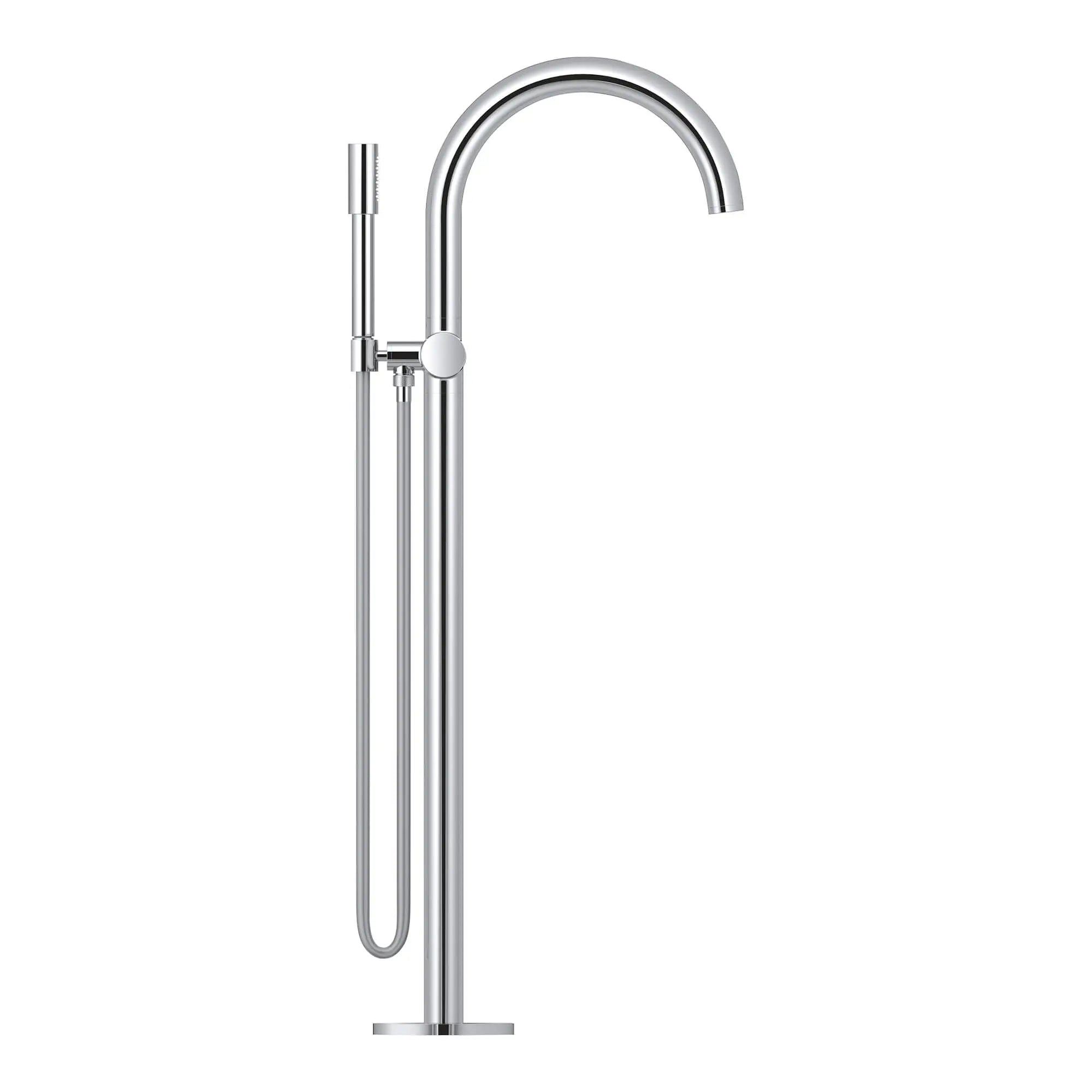 Single-Handle Freestanding Tub Faucet with 1.75 GPM Hand Shower // GROHE STARLIGHT CHROME // 1645_32653003-single-lever-bathtub-faucet-floor-mounted-enviro-1_0_CDNwebp.webp